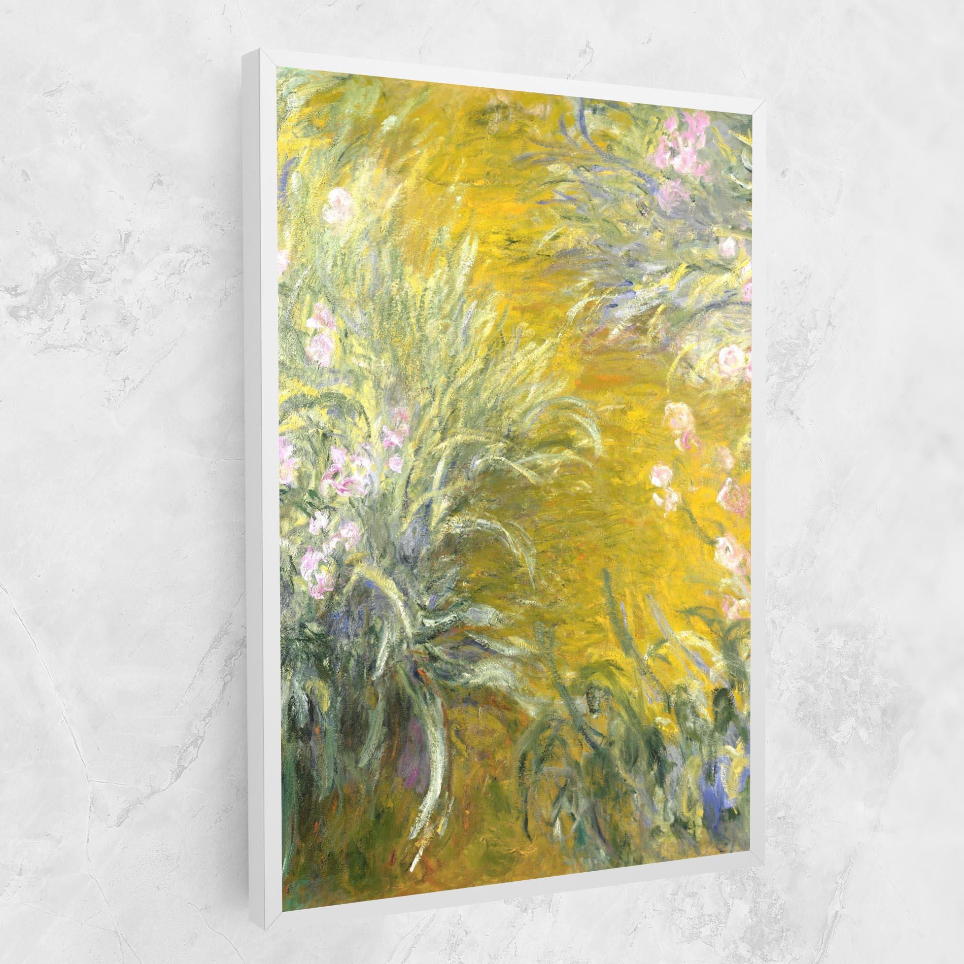 Leinwandbild Path Through The Irises mockup 1