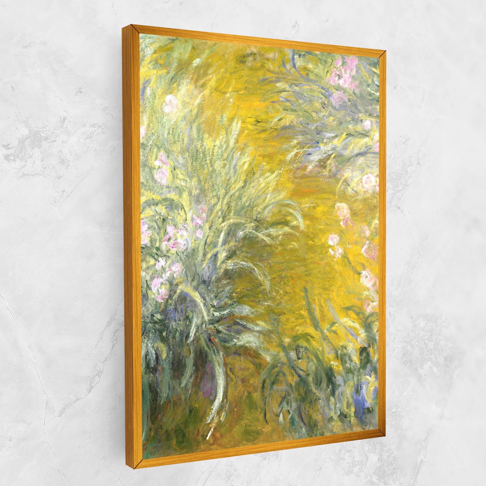 Leinwandbild Path Through The Irises mockup 1