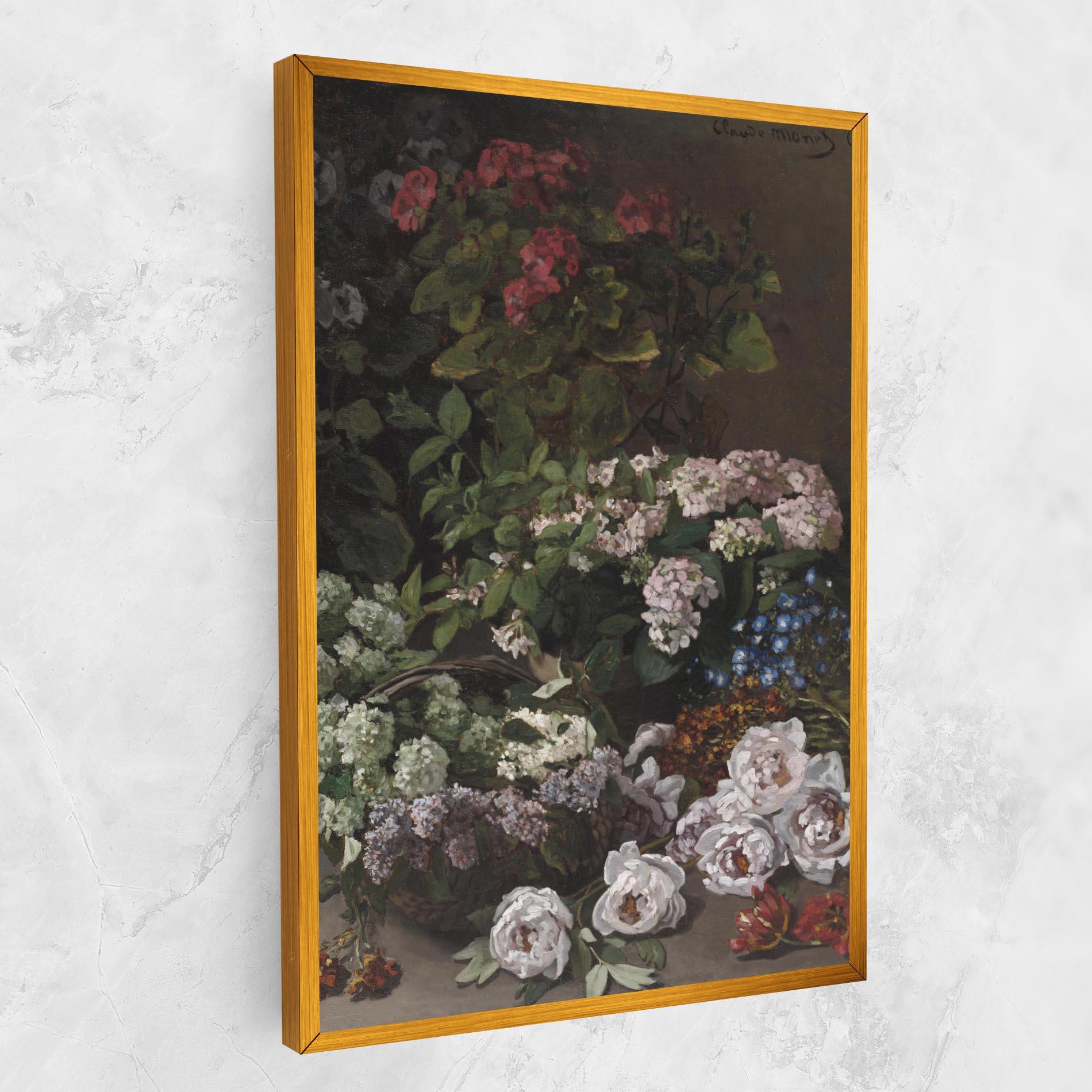 Leinwandbild Spring Flowers Monet mockup 1