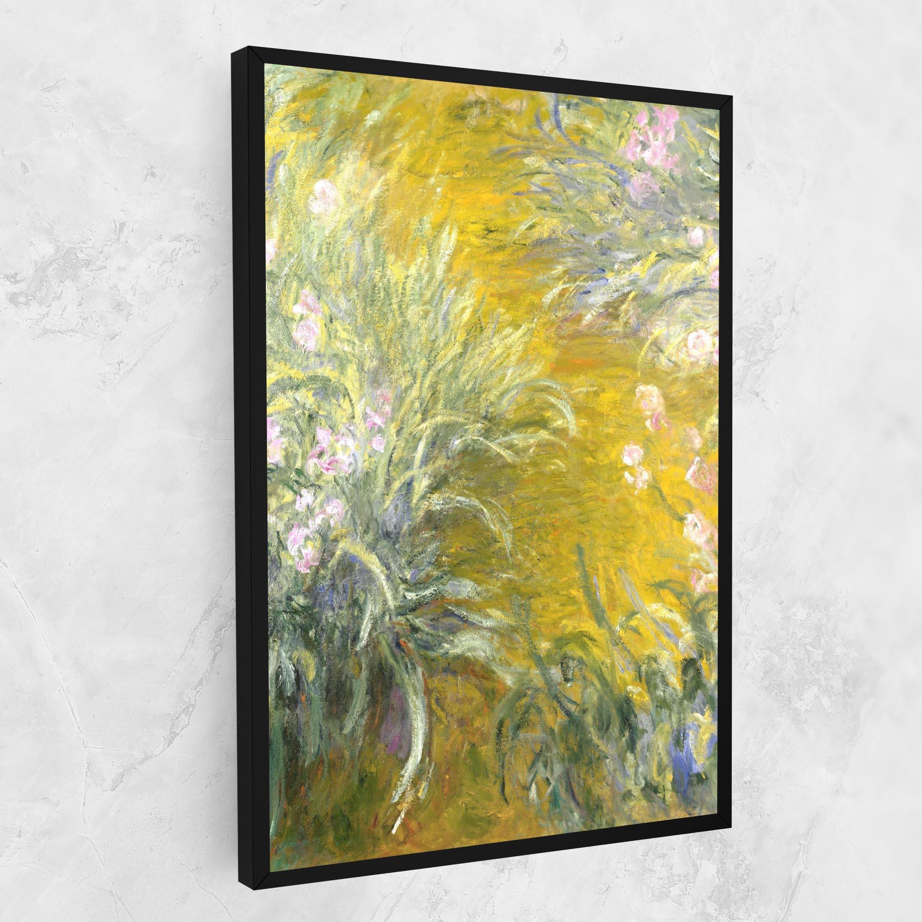 Leinwandbild Path Through The Irises mockup 1