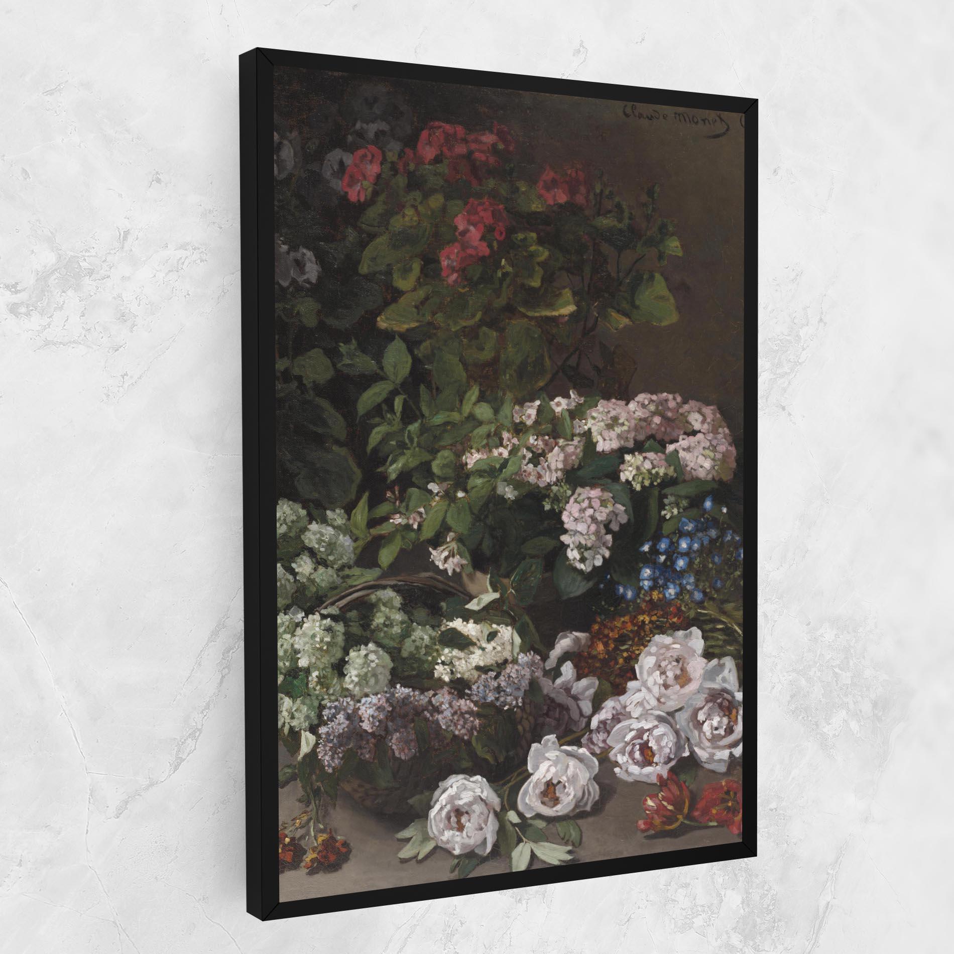 Leinwandbild Spring Flowers Monet mockup 1