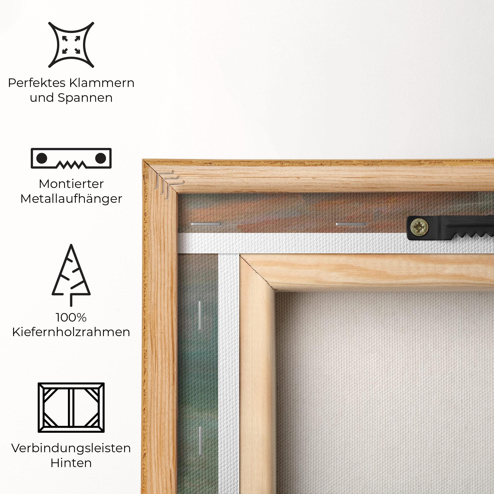 Leinwandbild Monet Sunrise mockup 5