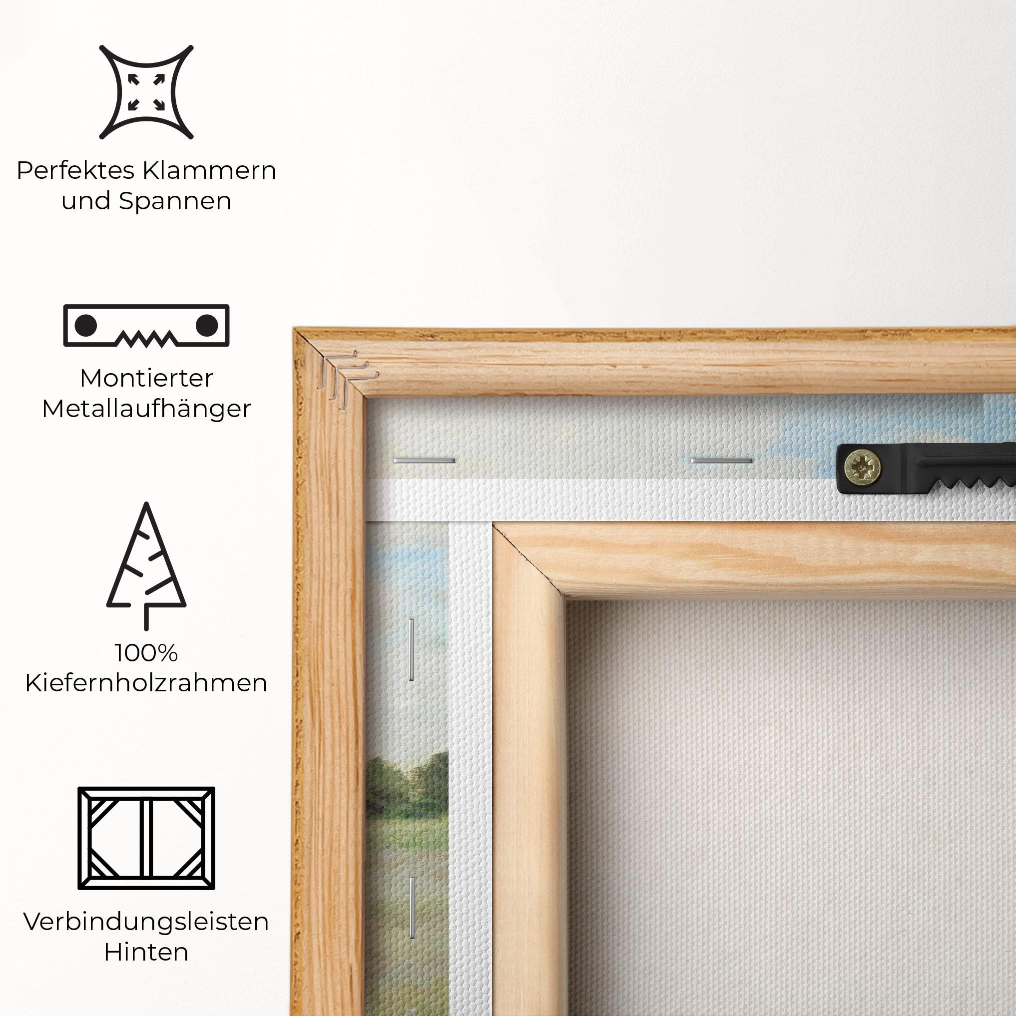 Leinwandbild Poppy Field Near Argenteuil mockup 5