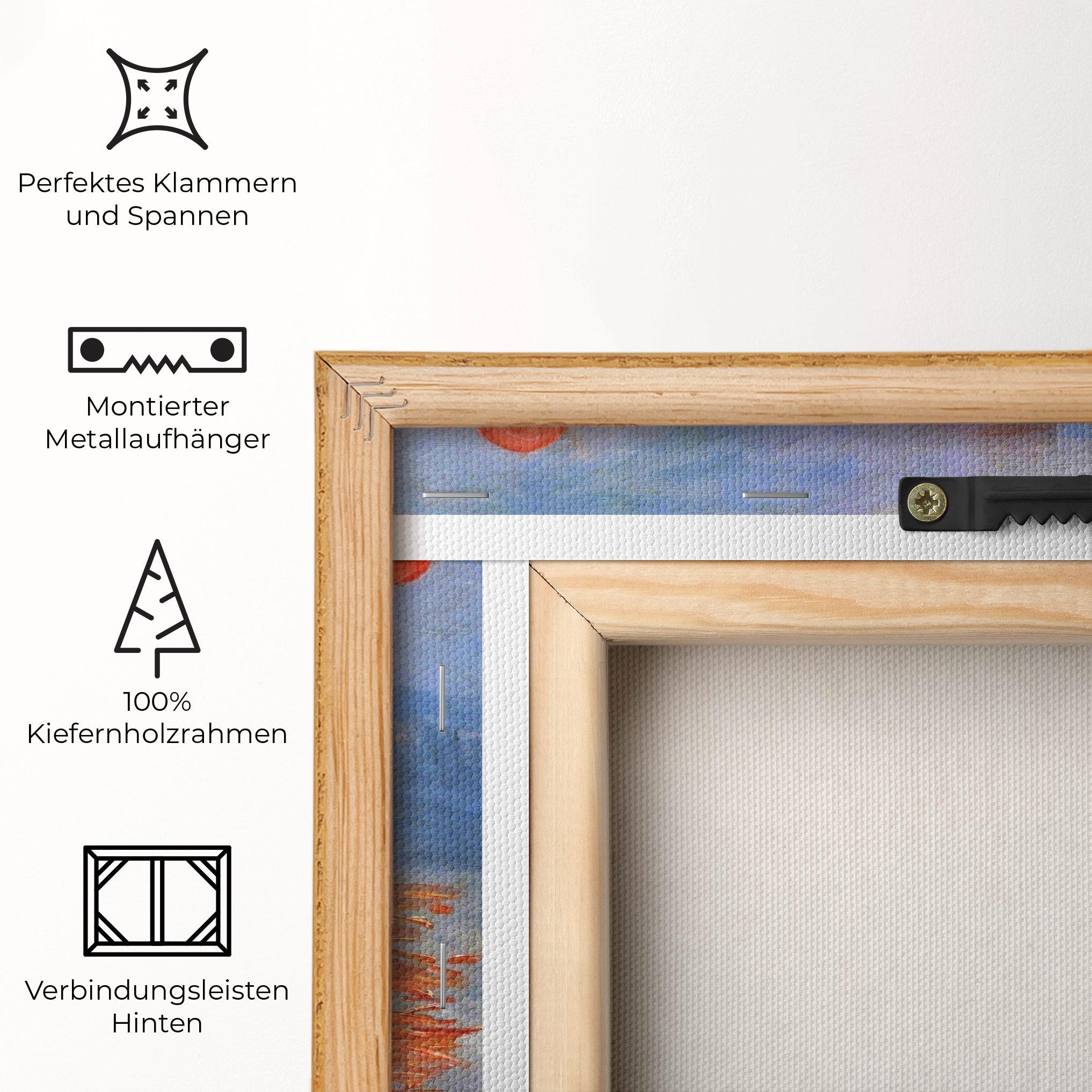 Leinwandbild Sunrise Painting mockup 5