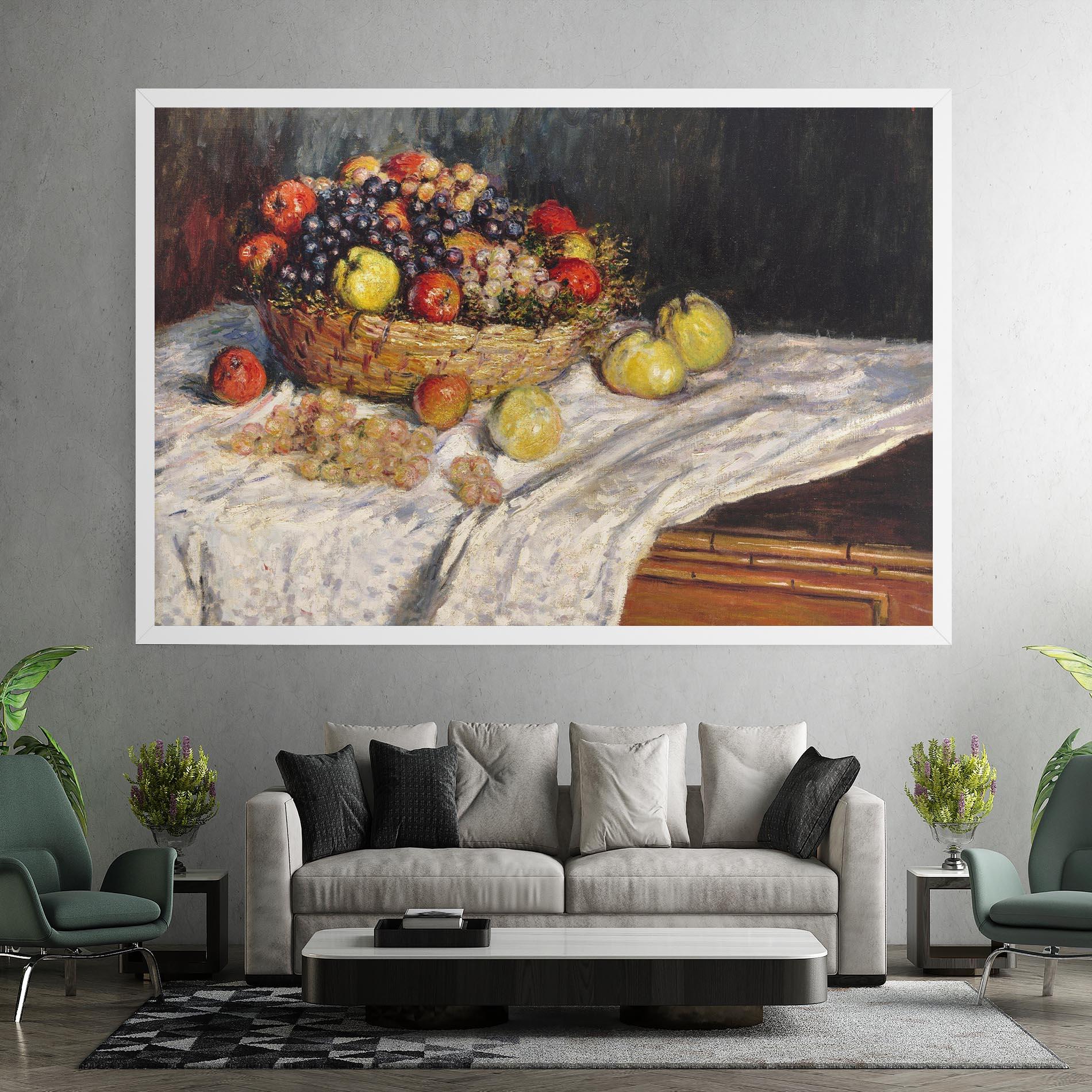 Leinwandbild Apples And Grapes mockup 7