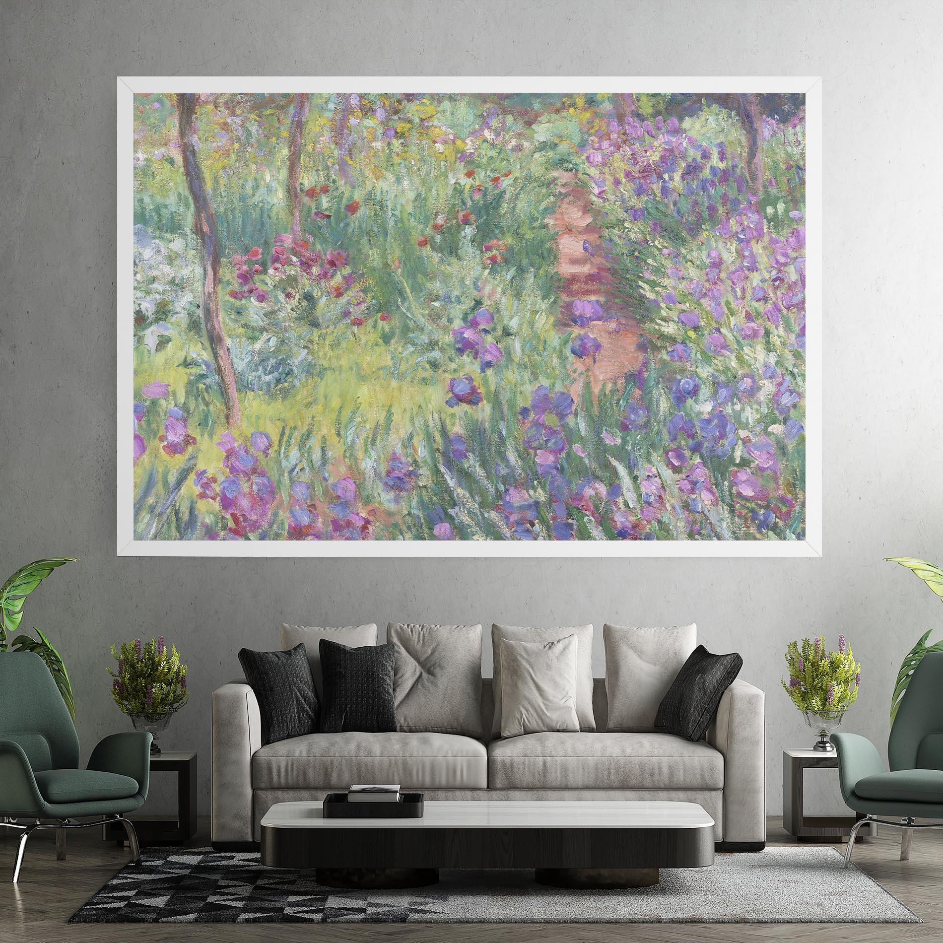 Leinwandbild Garden In Giverny mockup 7