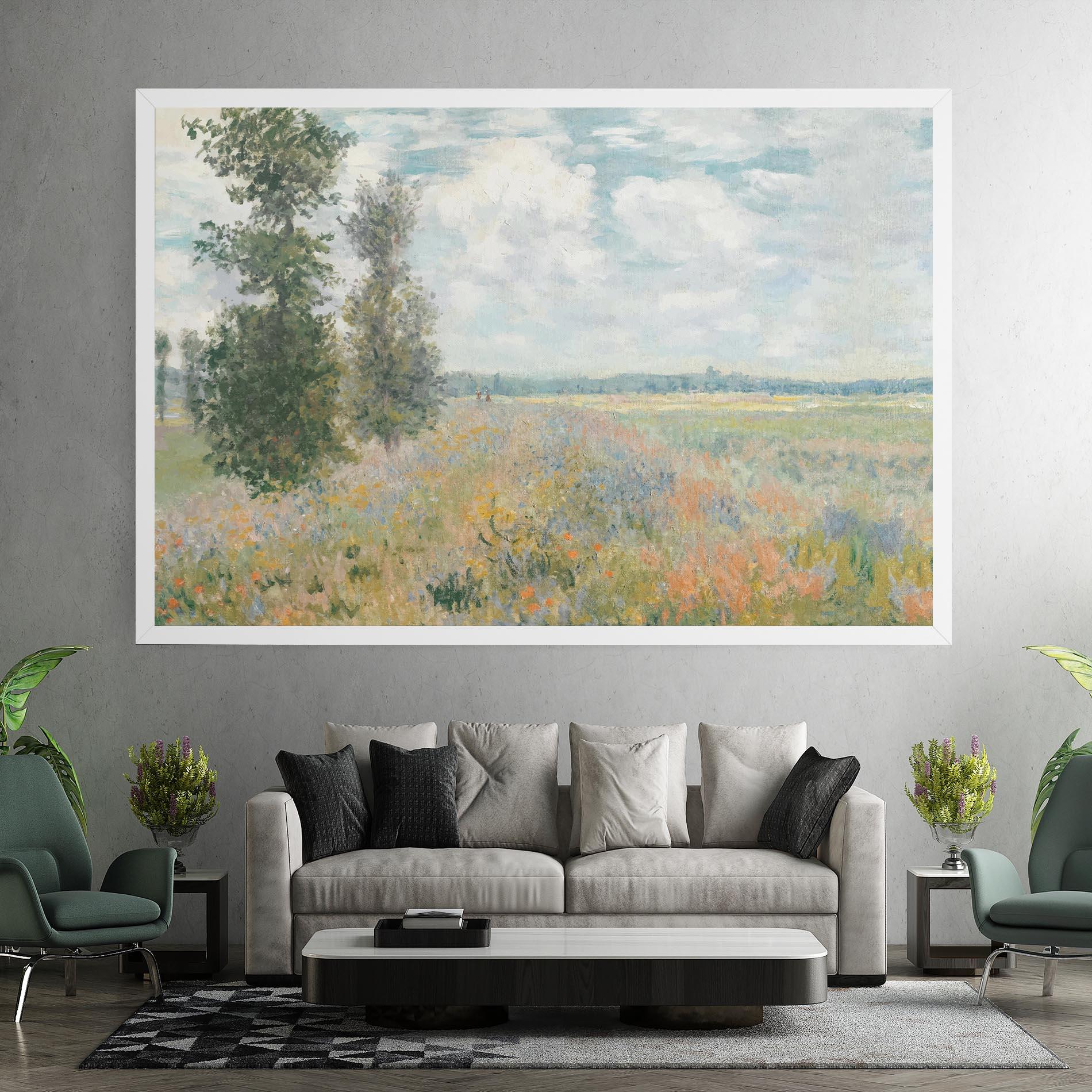 Leinwandbild Monet's Landscape Background mockup 7