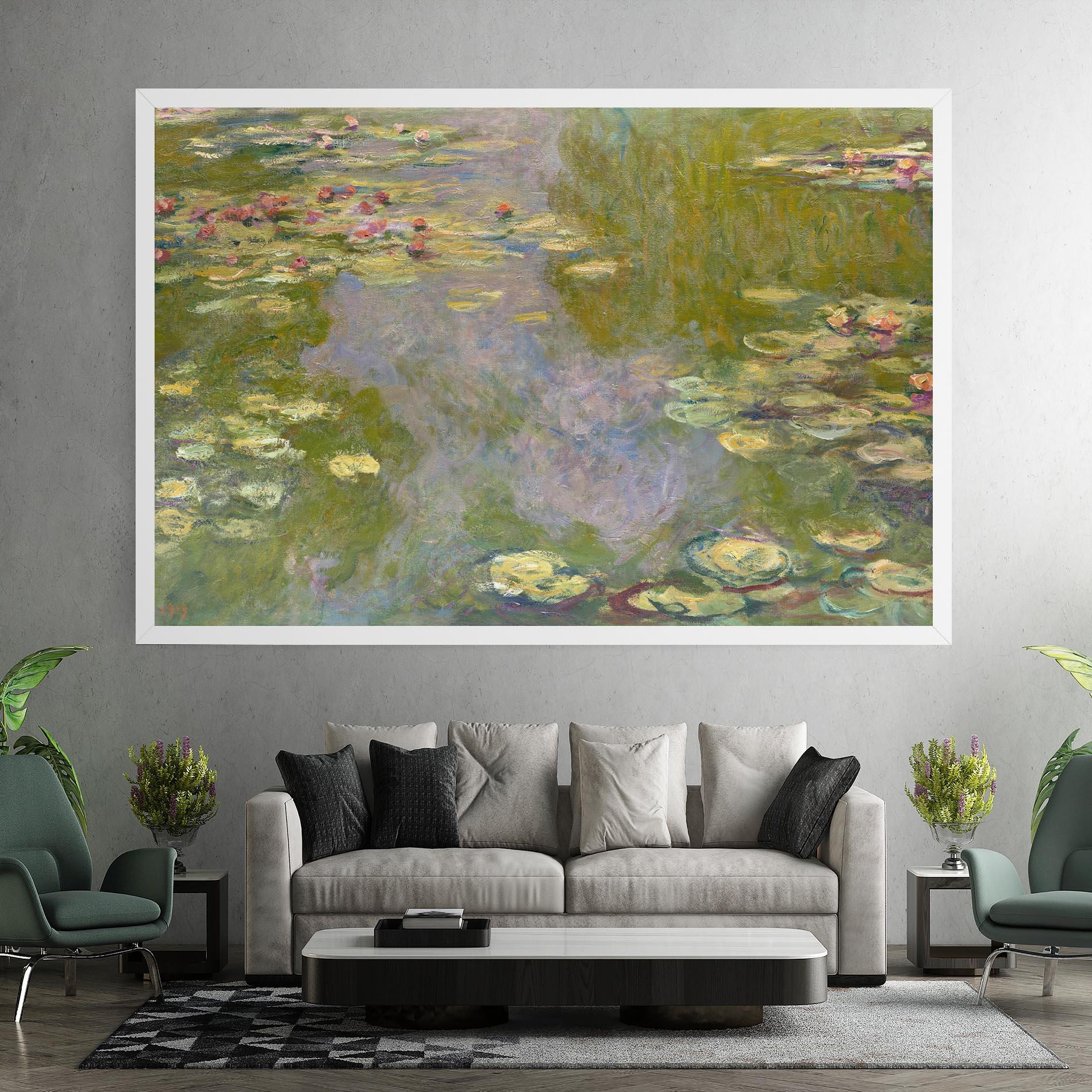 Leinwandbild Water Lilies Monet mockup 7