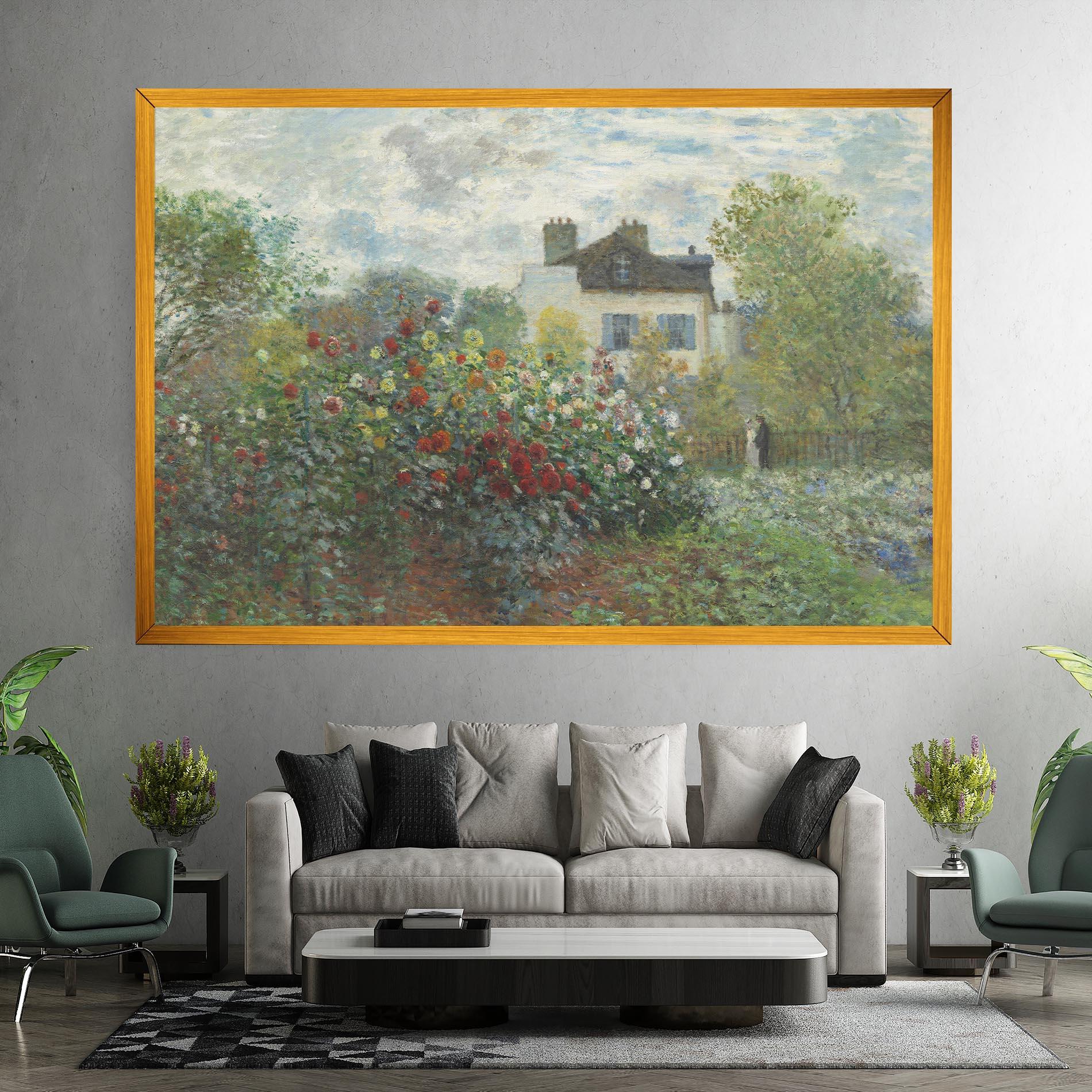 Leinwandbild Garden In Argenteuilt mockup 7