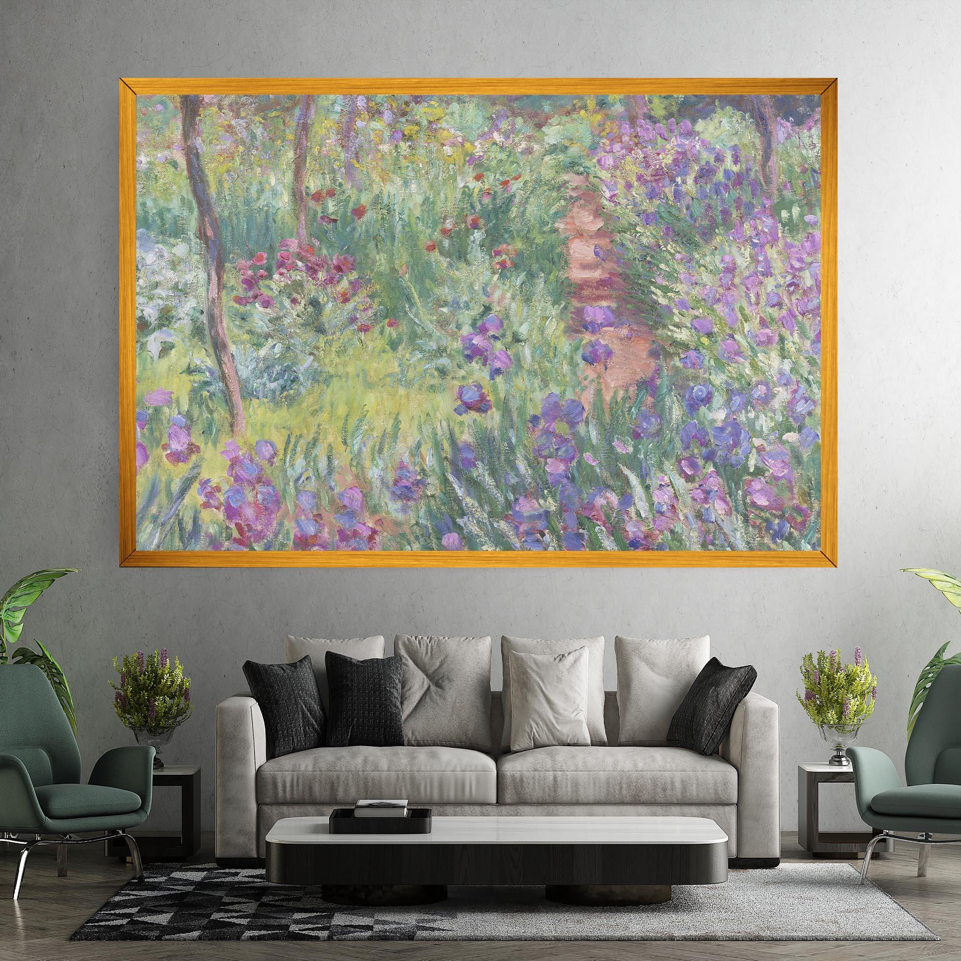 Leinwandbild Garden In Giverny mockup 7