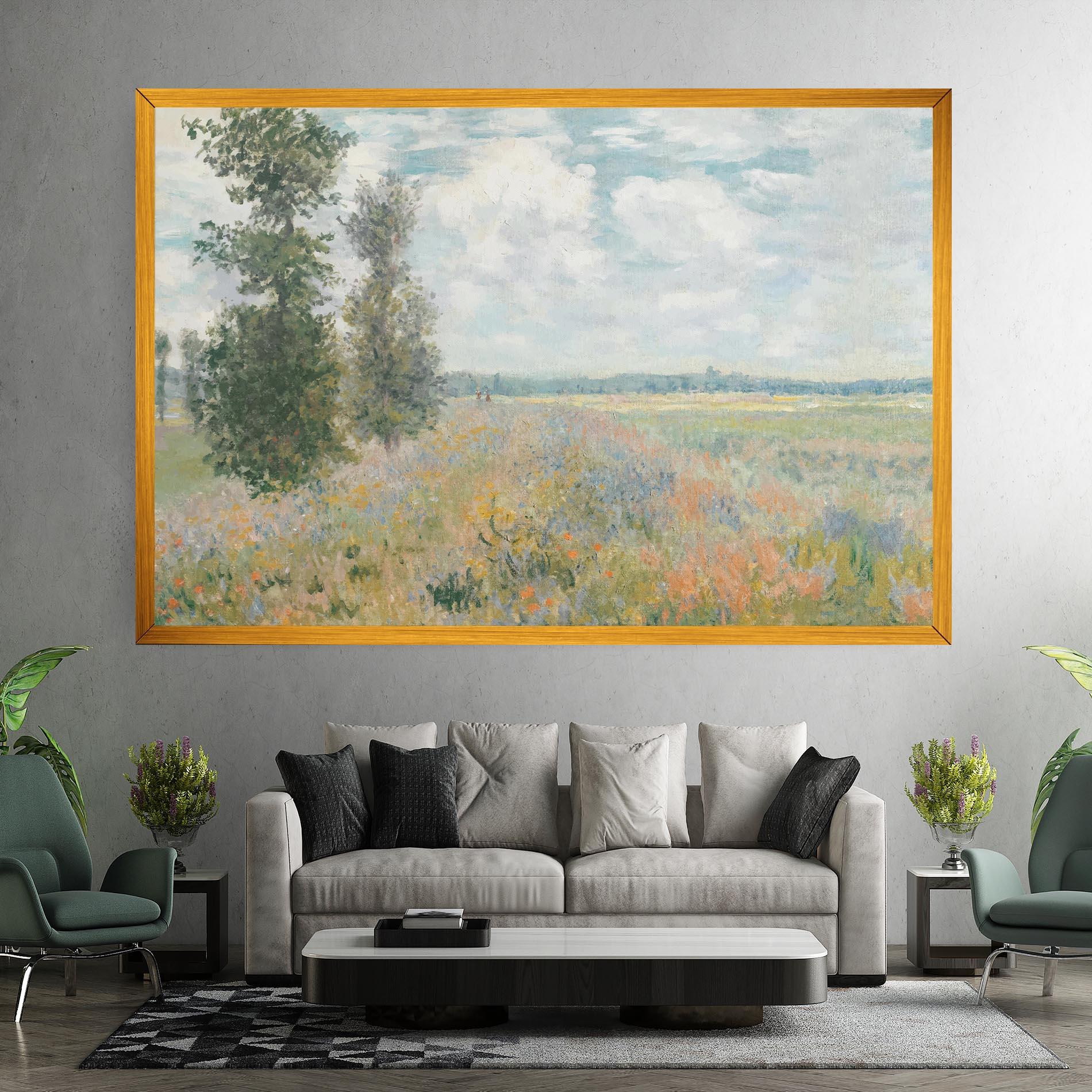 Leinwandbild Monet's Landscape Background mockup 7
