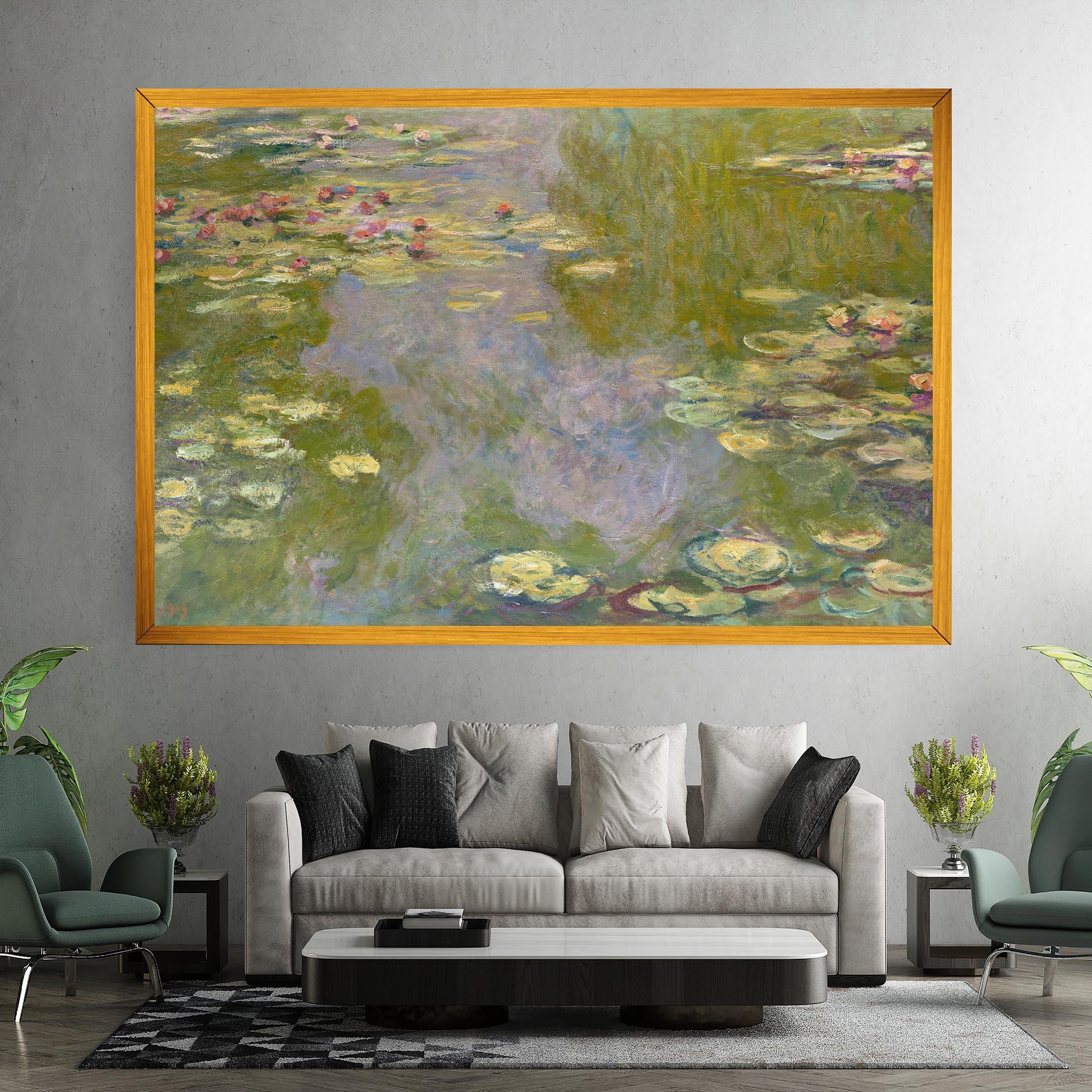 Leinwandbild Water Lilies Monet mockup 7