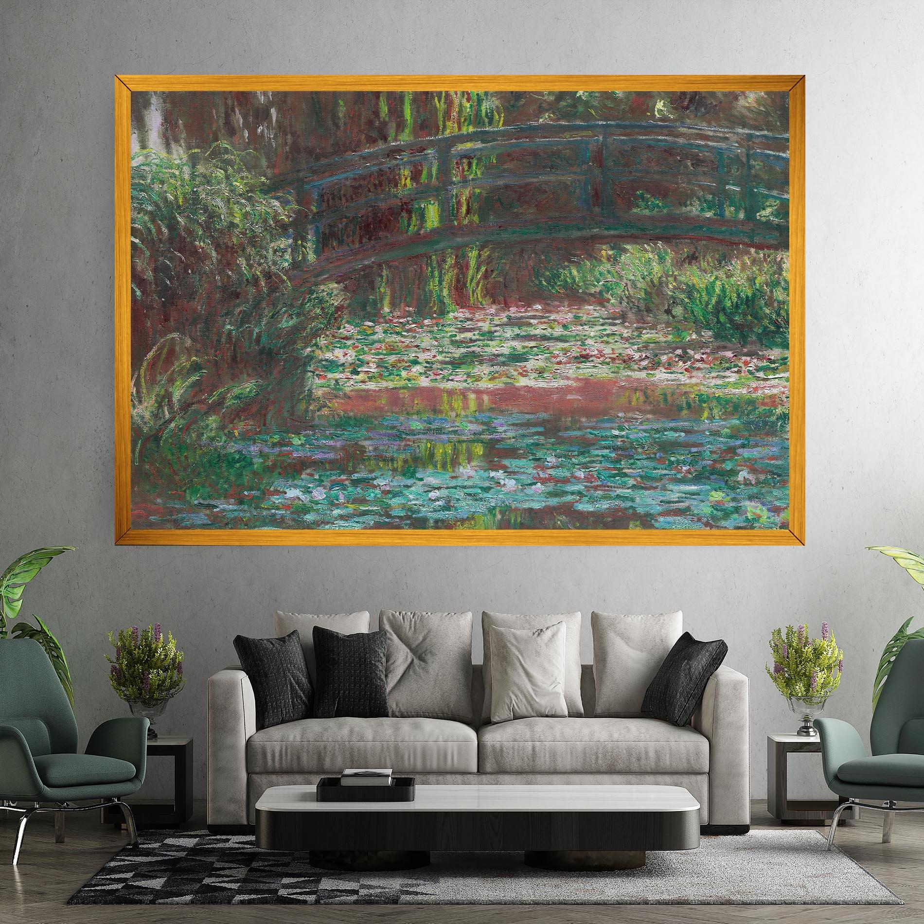 Leinwandbild Water Lily Pond mockup 7