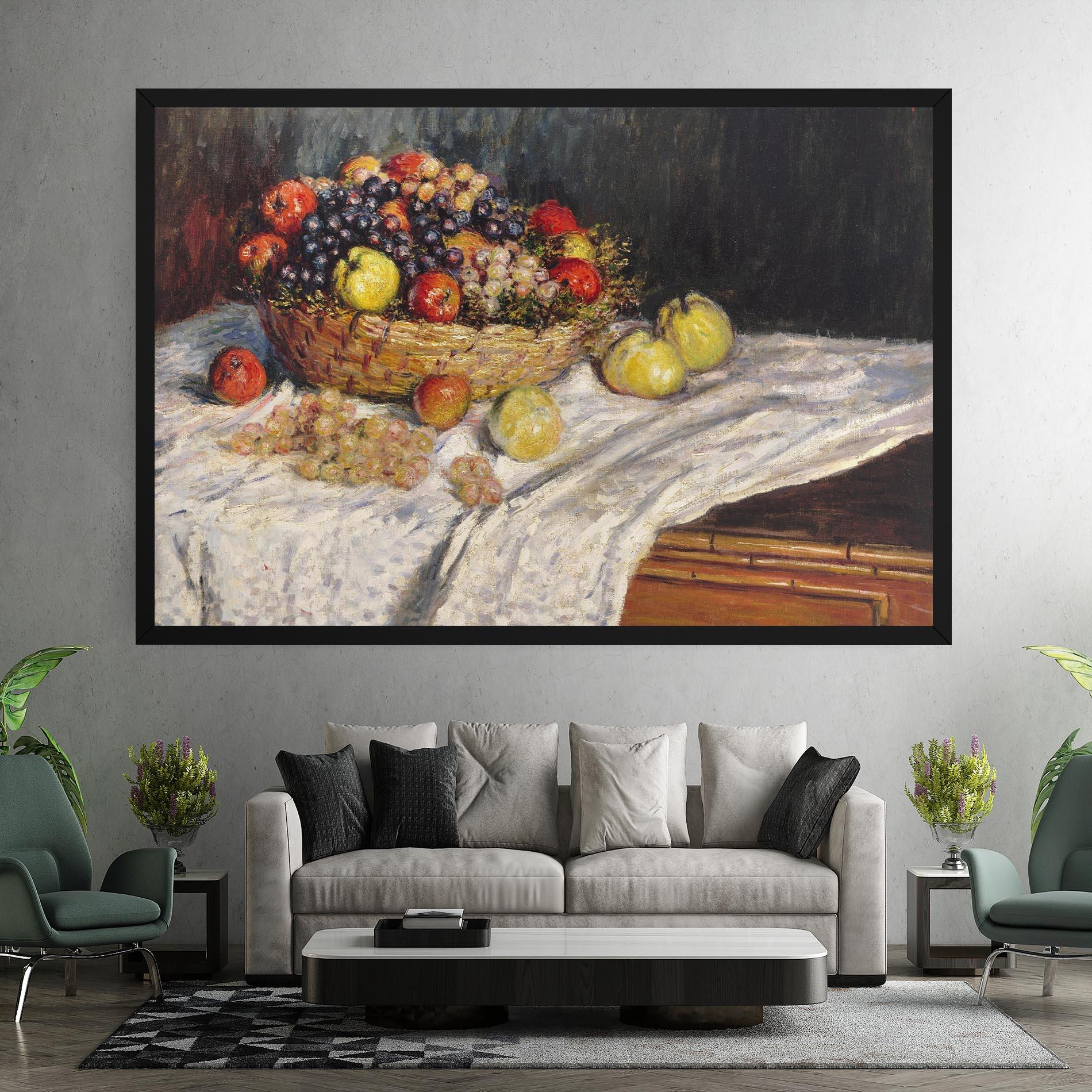 Leinwandbild Apples And Grapes mockup 7