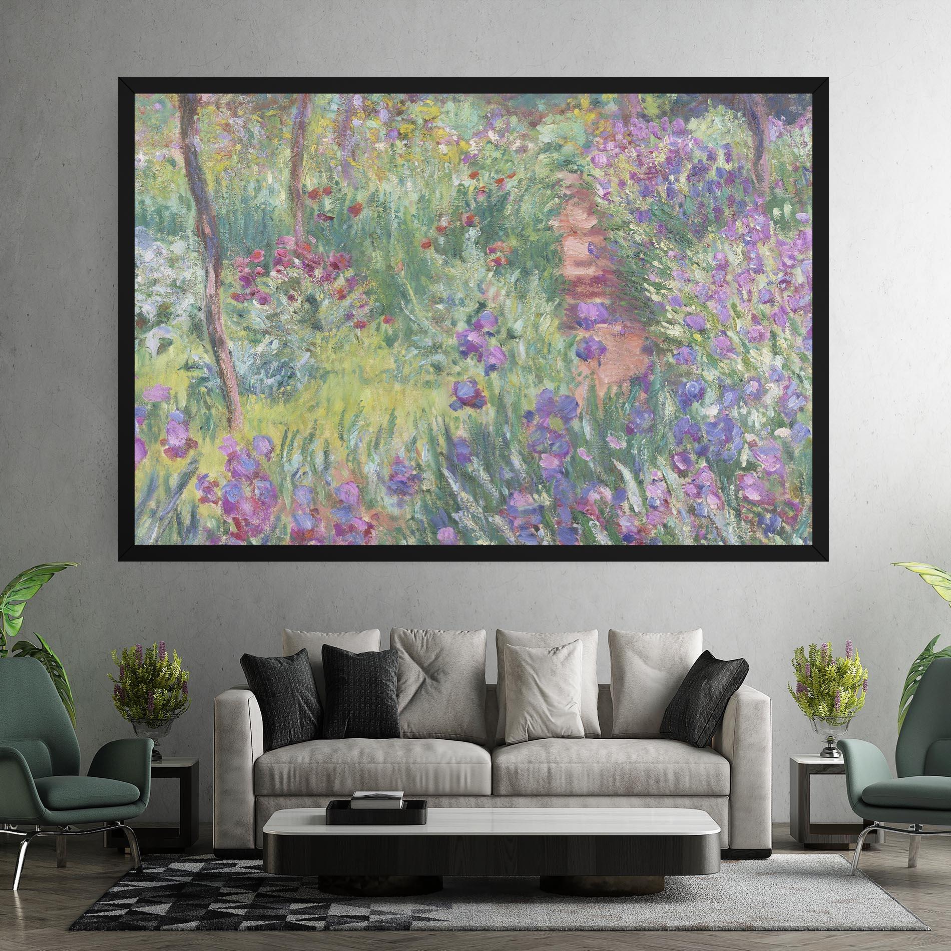 Leinwandbild Garden In Giverny mockup 7