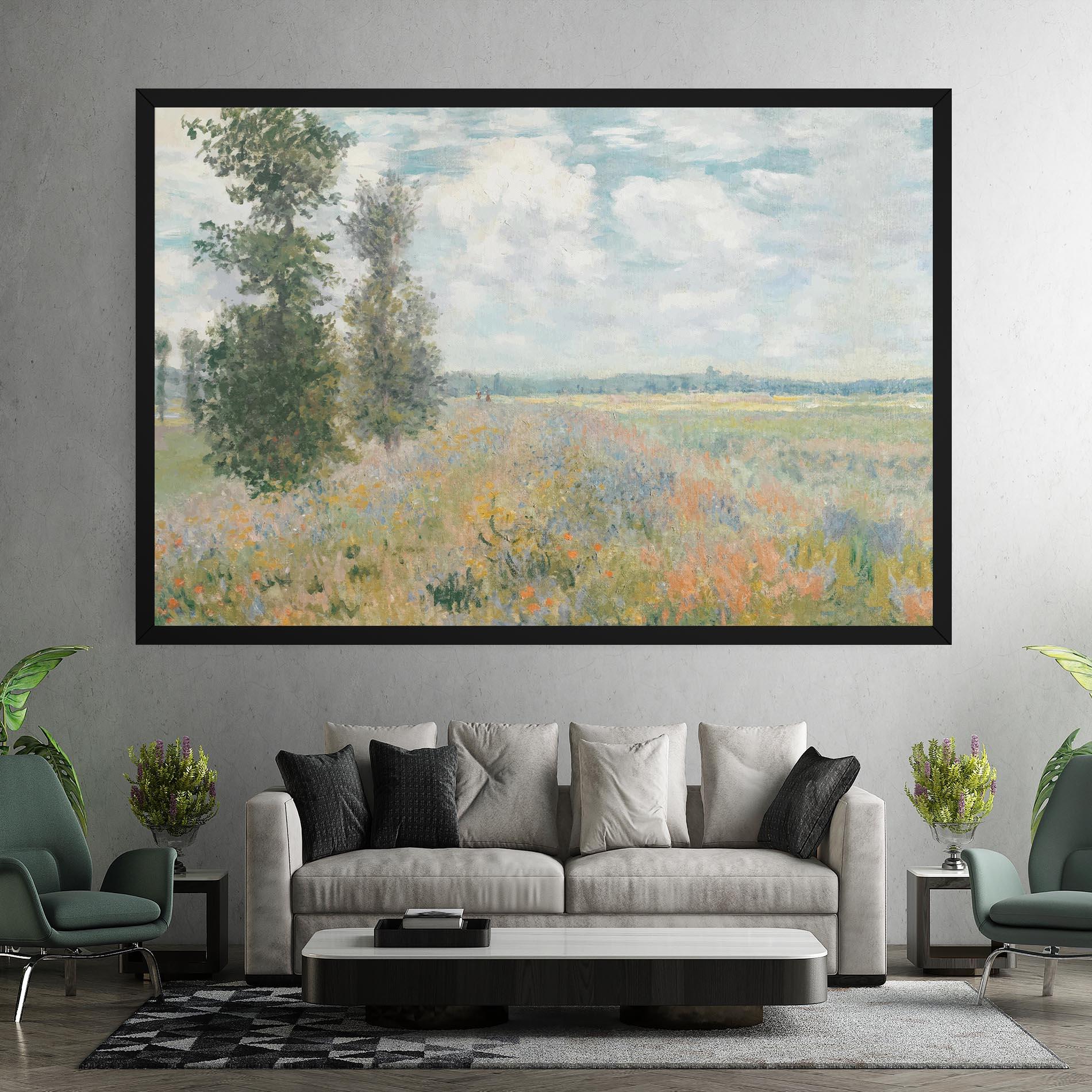 Leinwandbild Monet's Landscape Background mockup 7