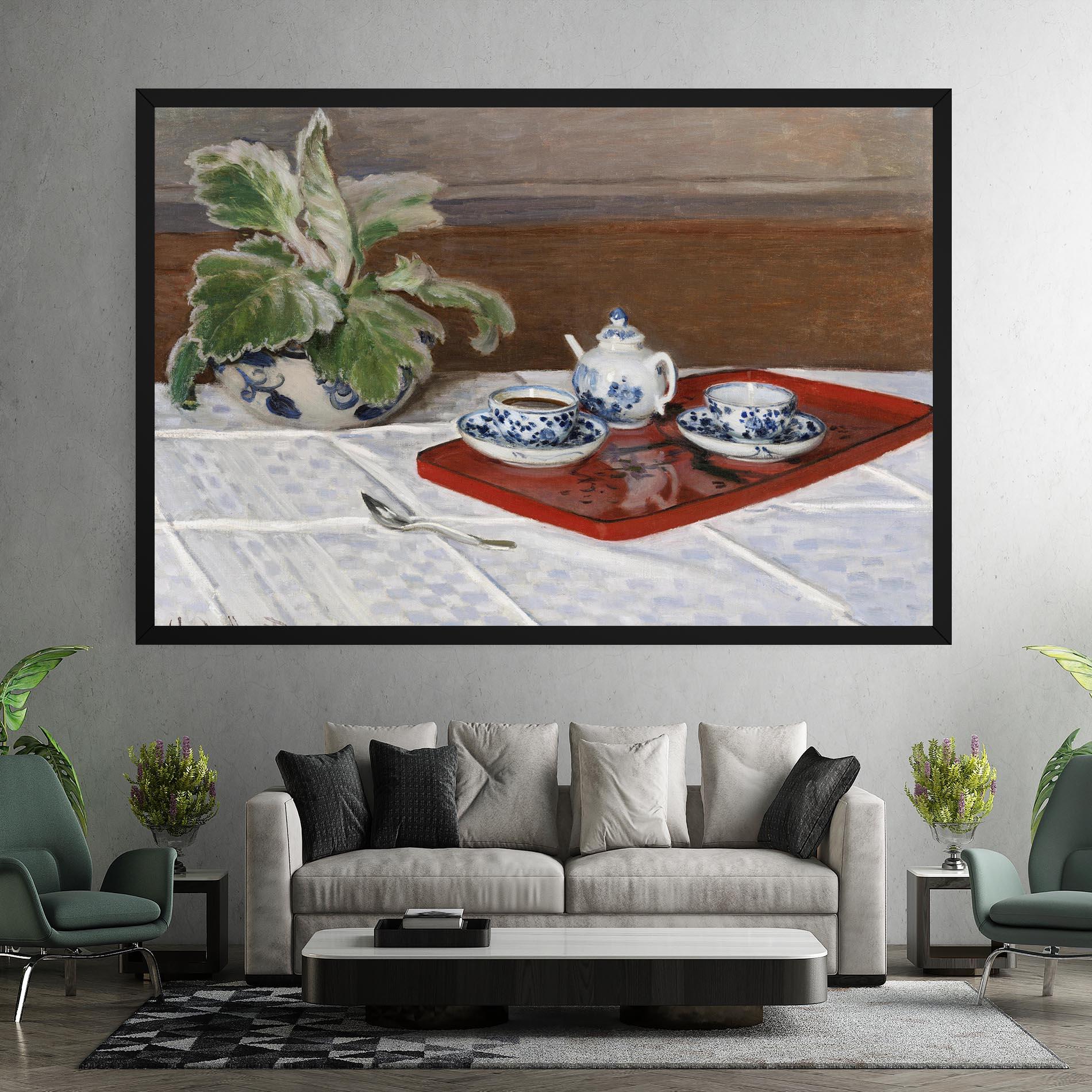 Leinwandbild Tea Service mockup 7