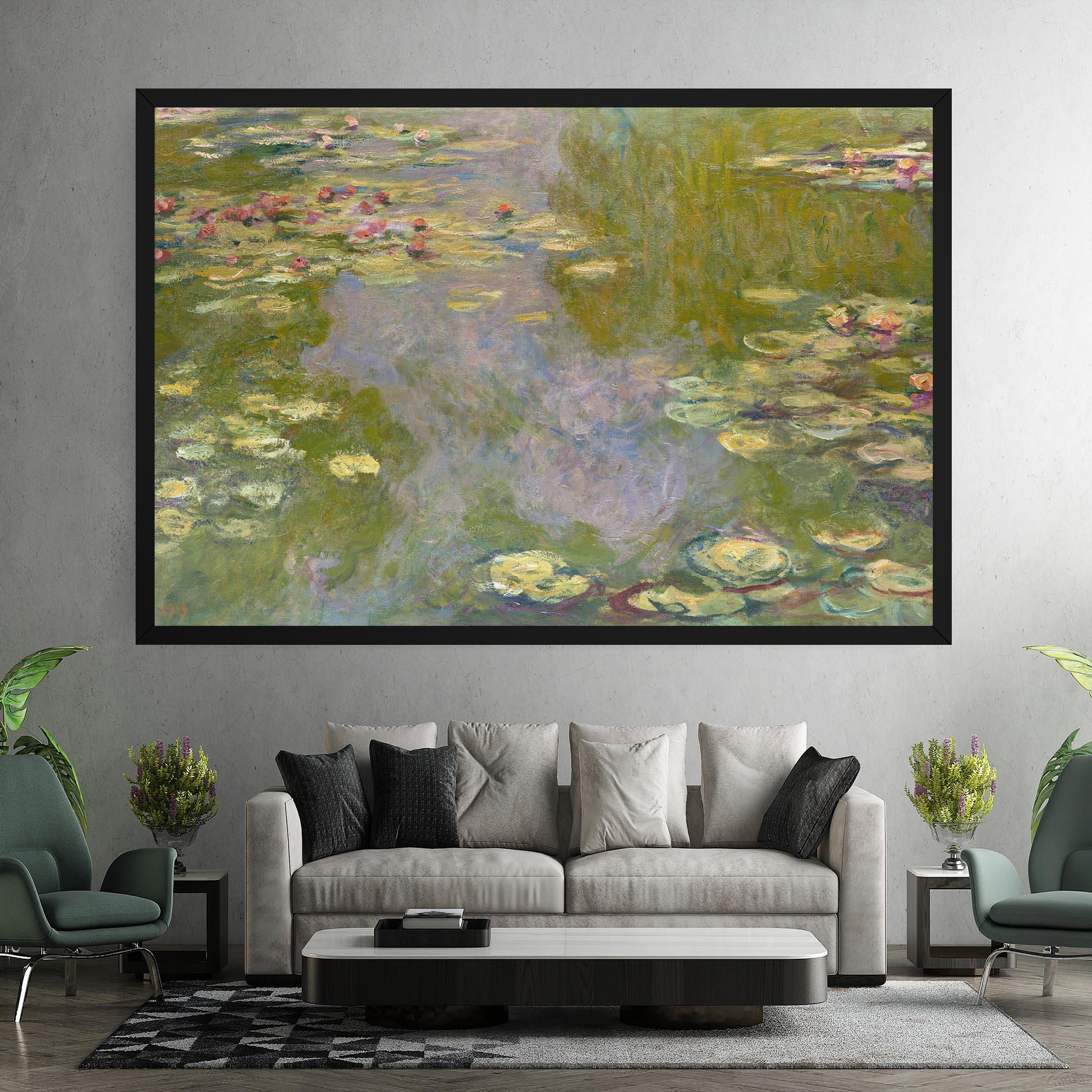 Leinwandbild Water Lilies Monet mockup 7