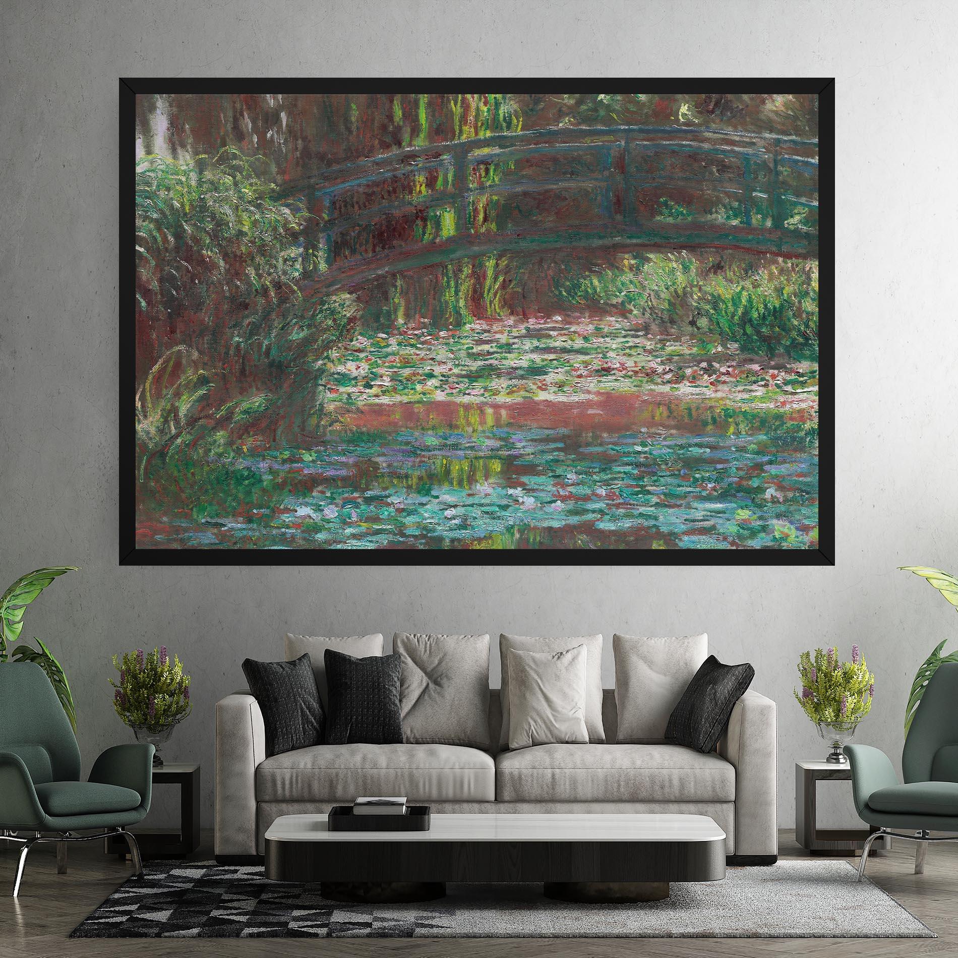 Leinwandbild Water Lily Pond mockup 7