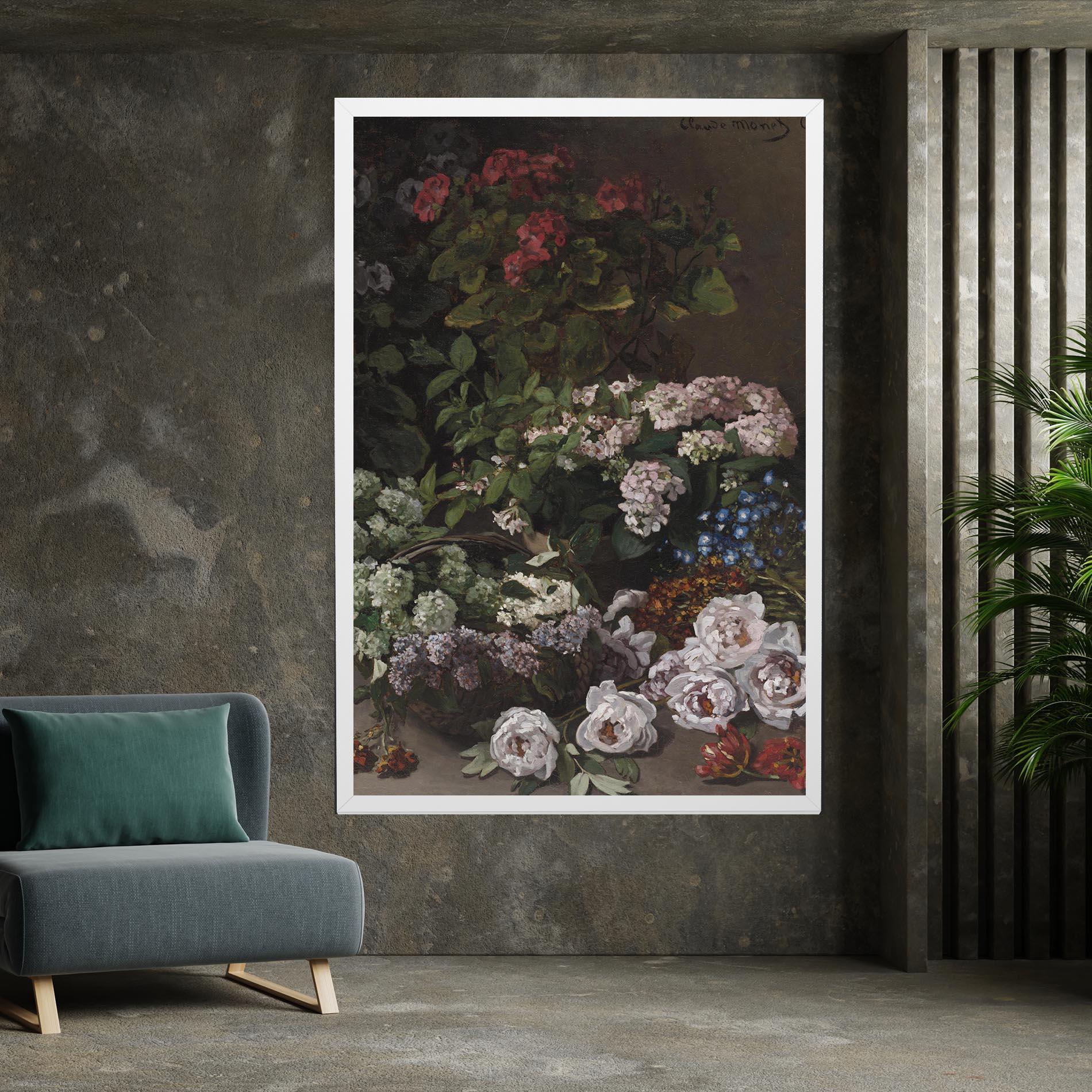 Leinwandbild Spring Flowers Monet mockup 7