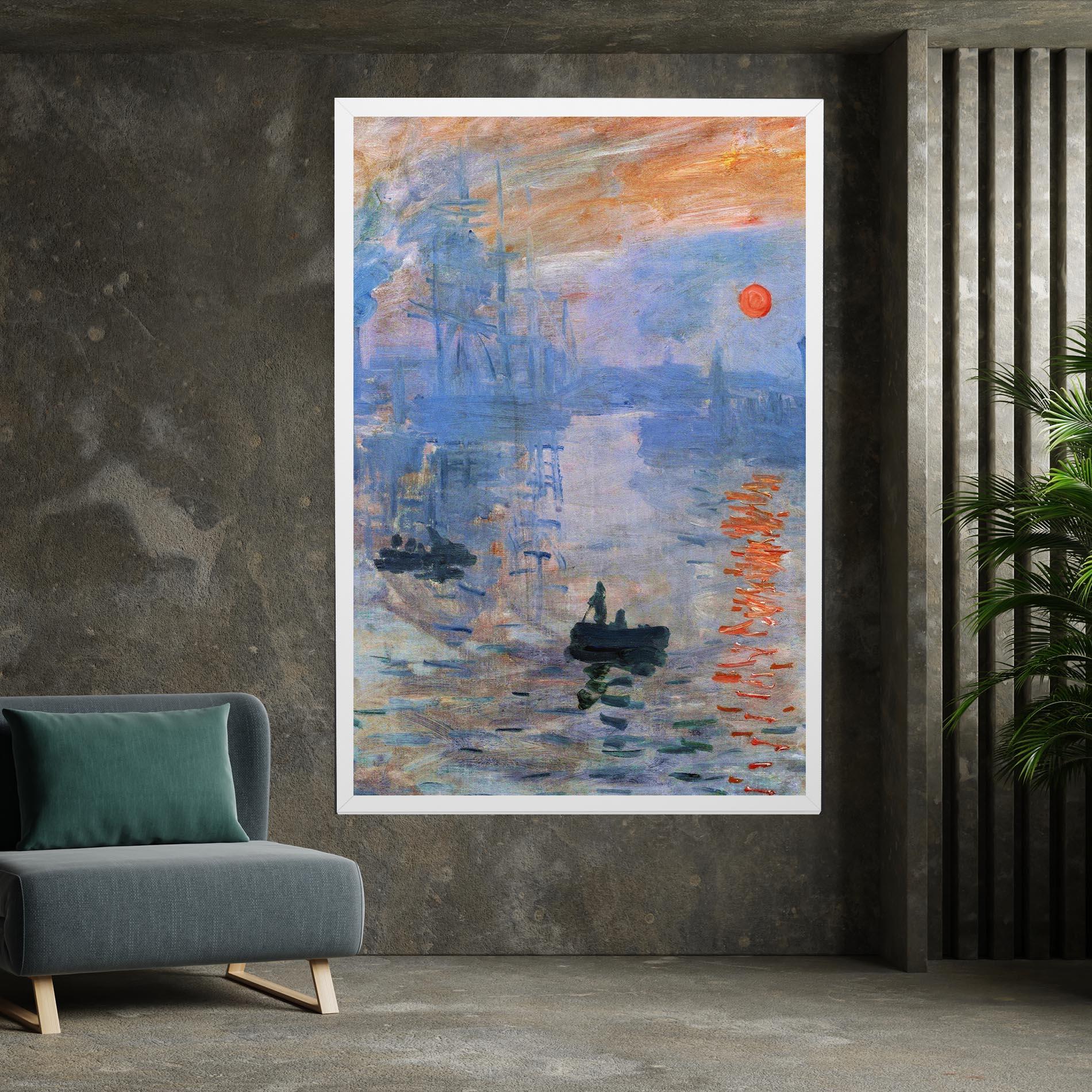 Leinwandbild Sunrise Painting mockup 7
