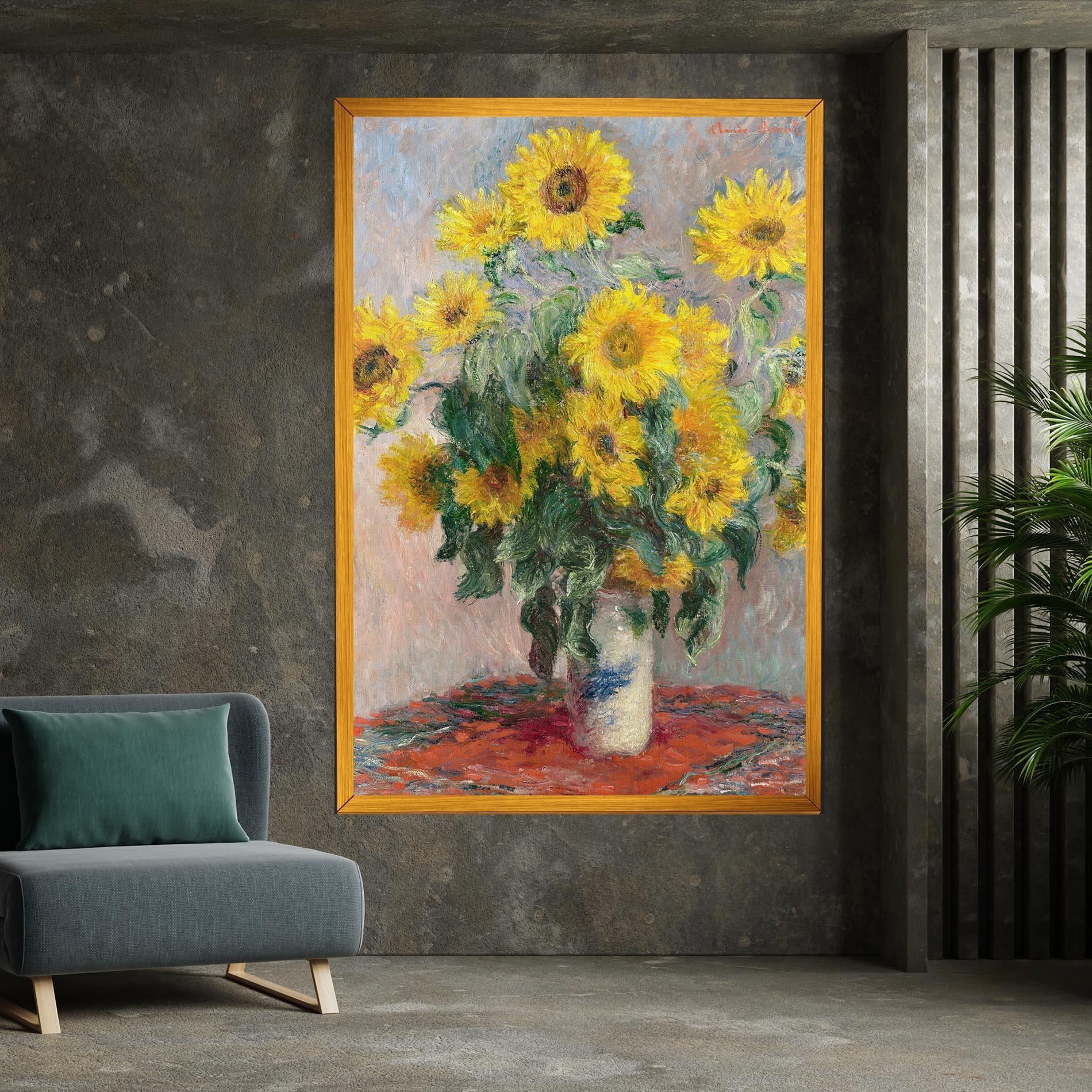 Leinwandbild Bouquet Of Sunflowers 1881 mockup 7