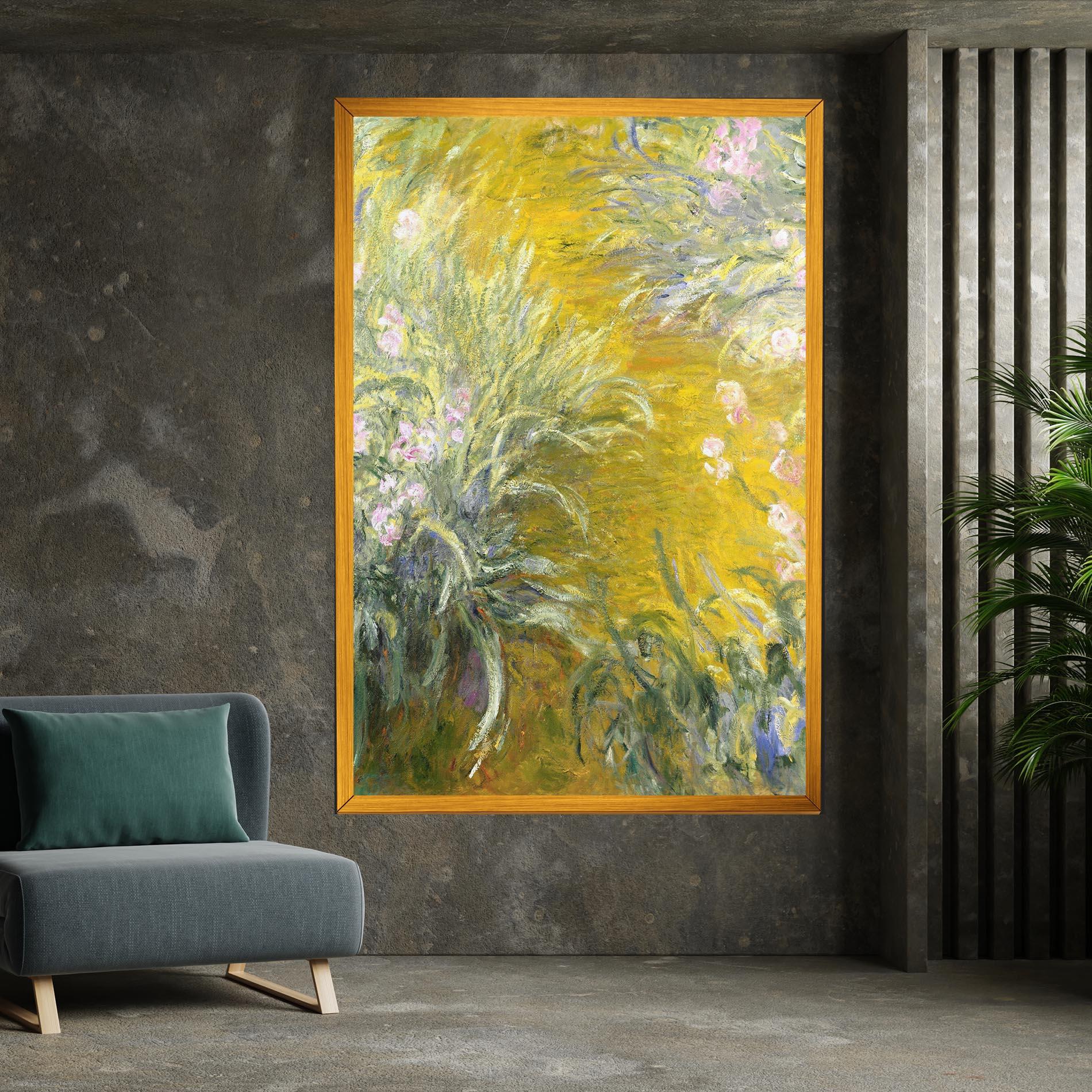 Leinwandbild Path Through The Irises mockup 7