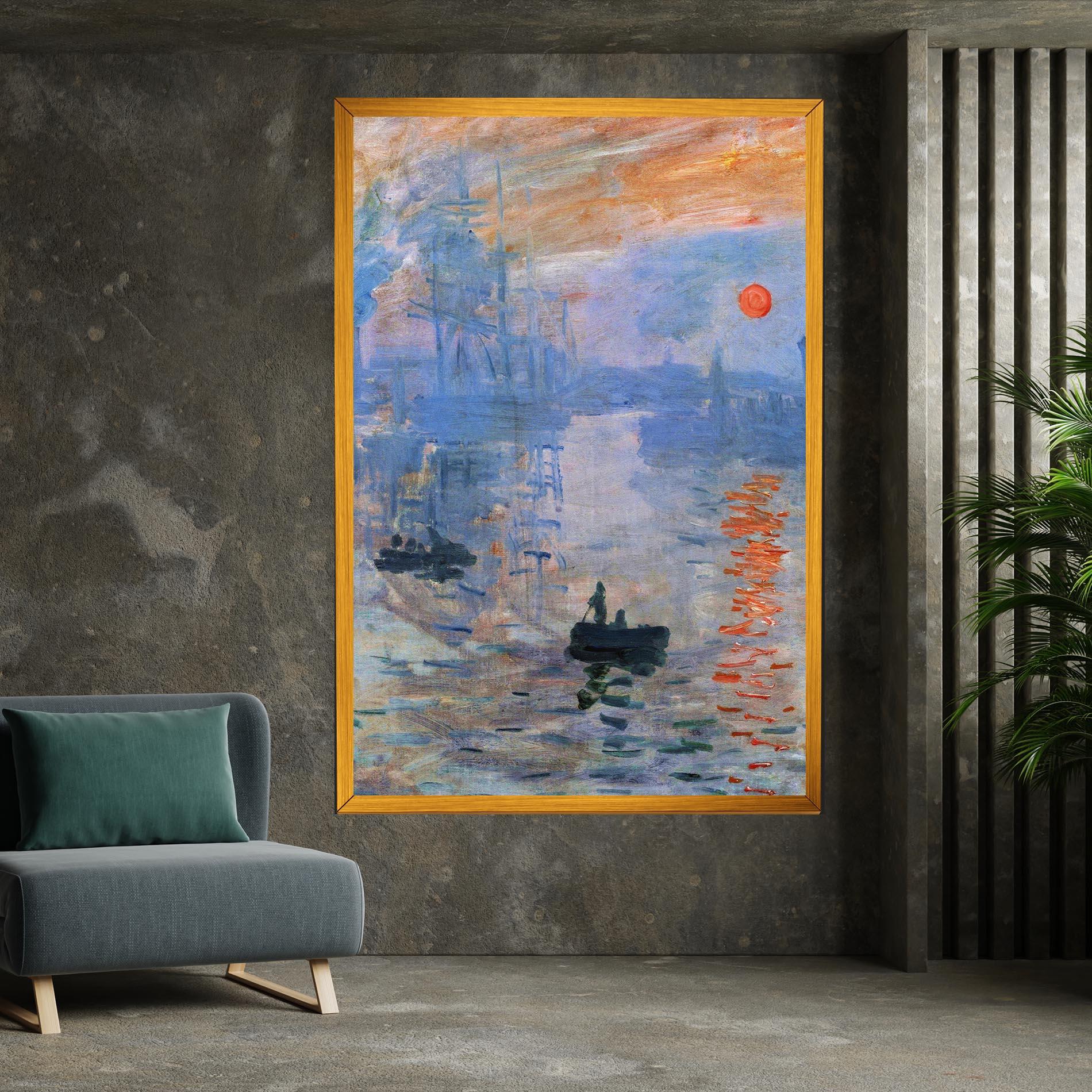 Leinwandbild Sunrise Painting mockup 7