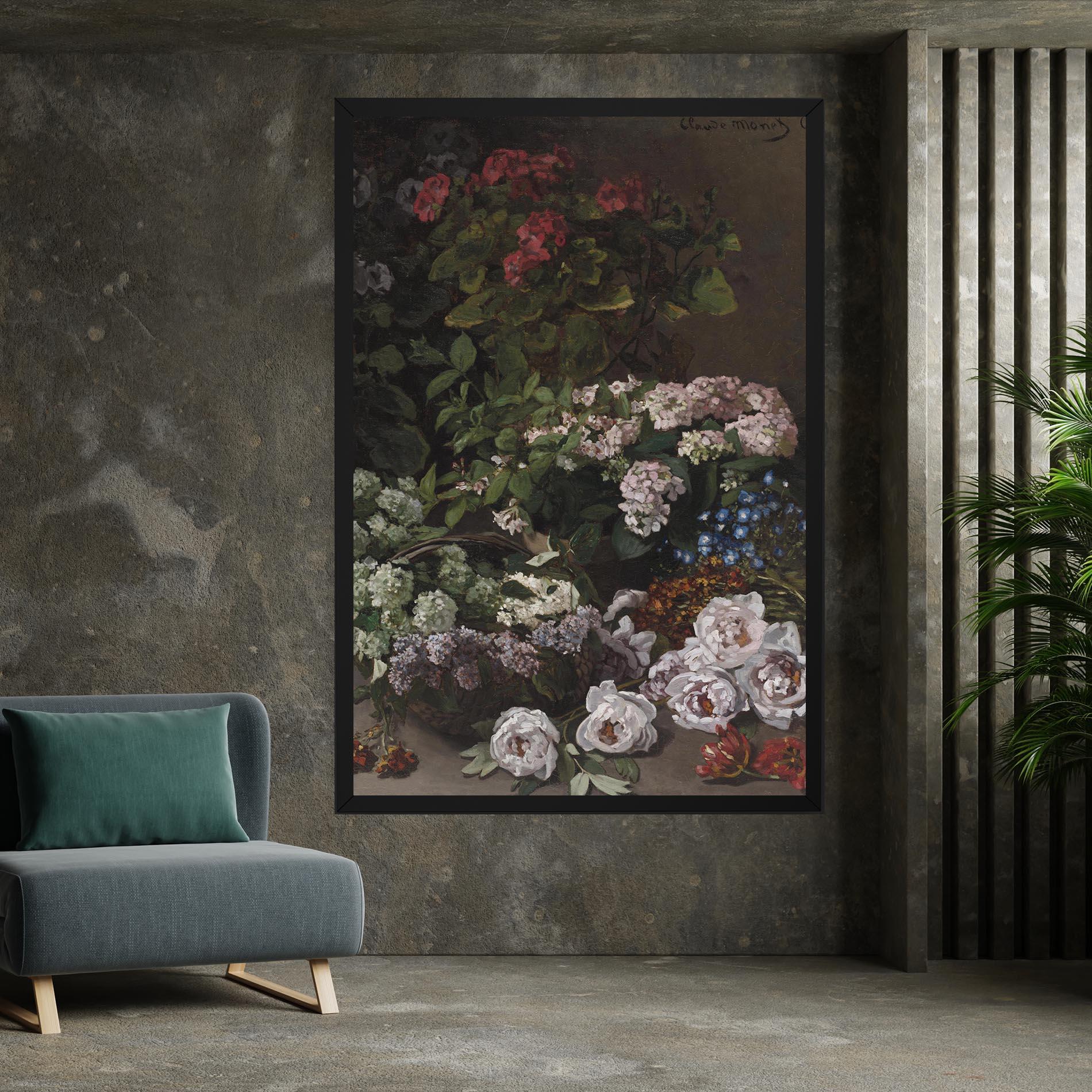 Leinwandbild Spring Flowers Monet mockup 7