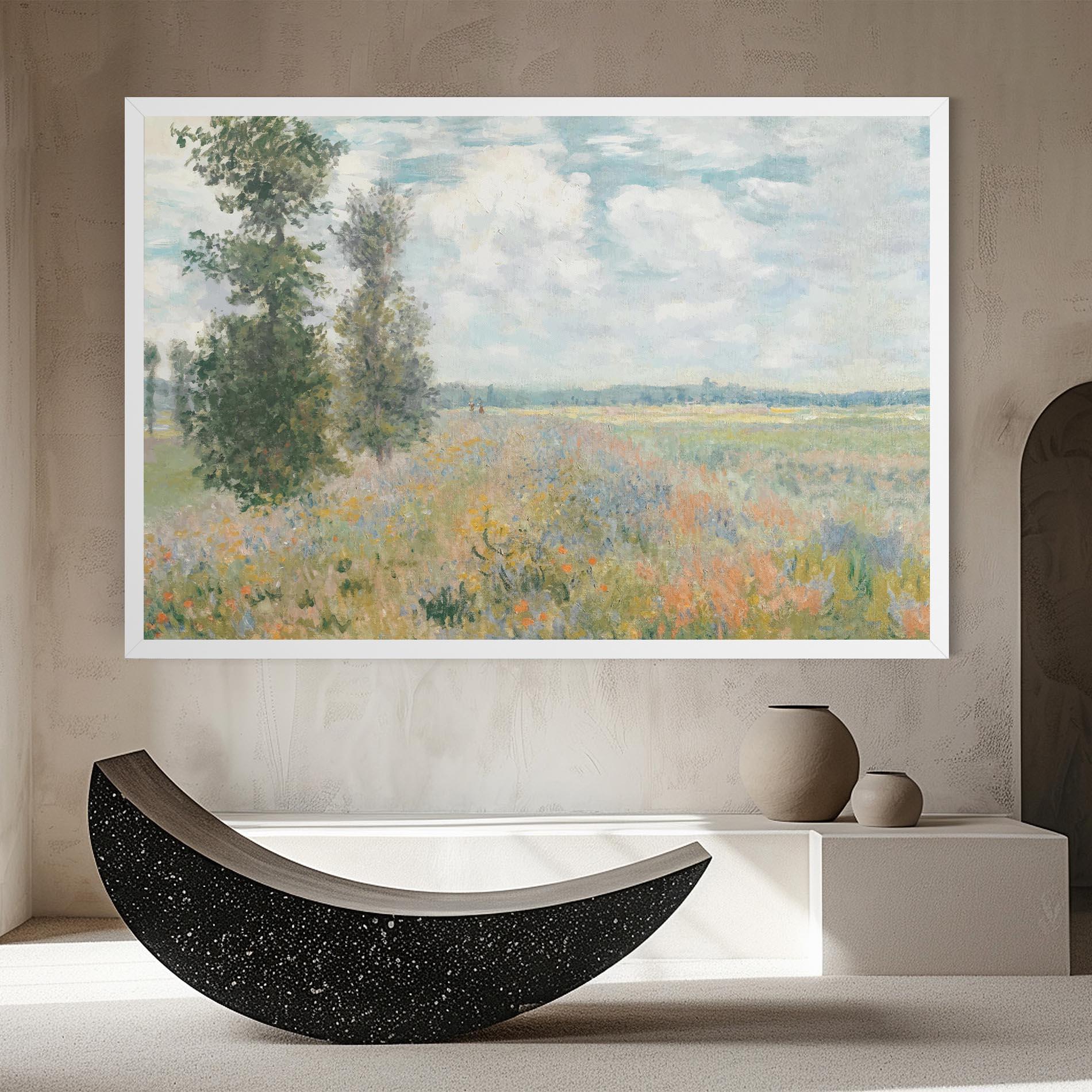 Leinwandbild Monet's Landscape Background mockup 8