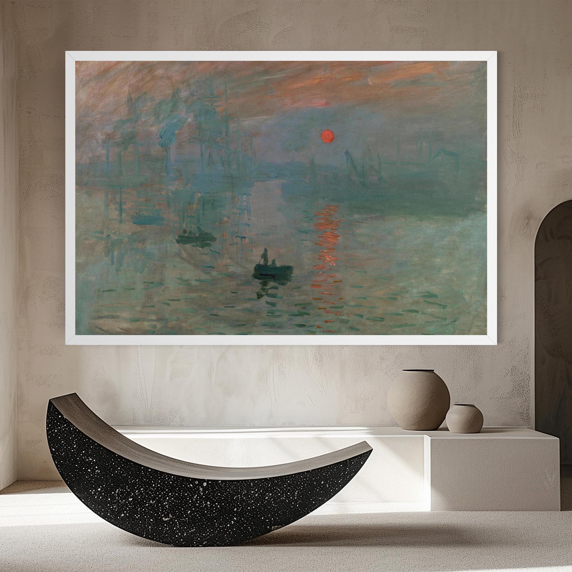 Leinwandbild Monet Sunrise mockup 8