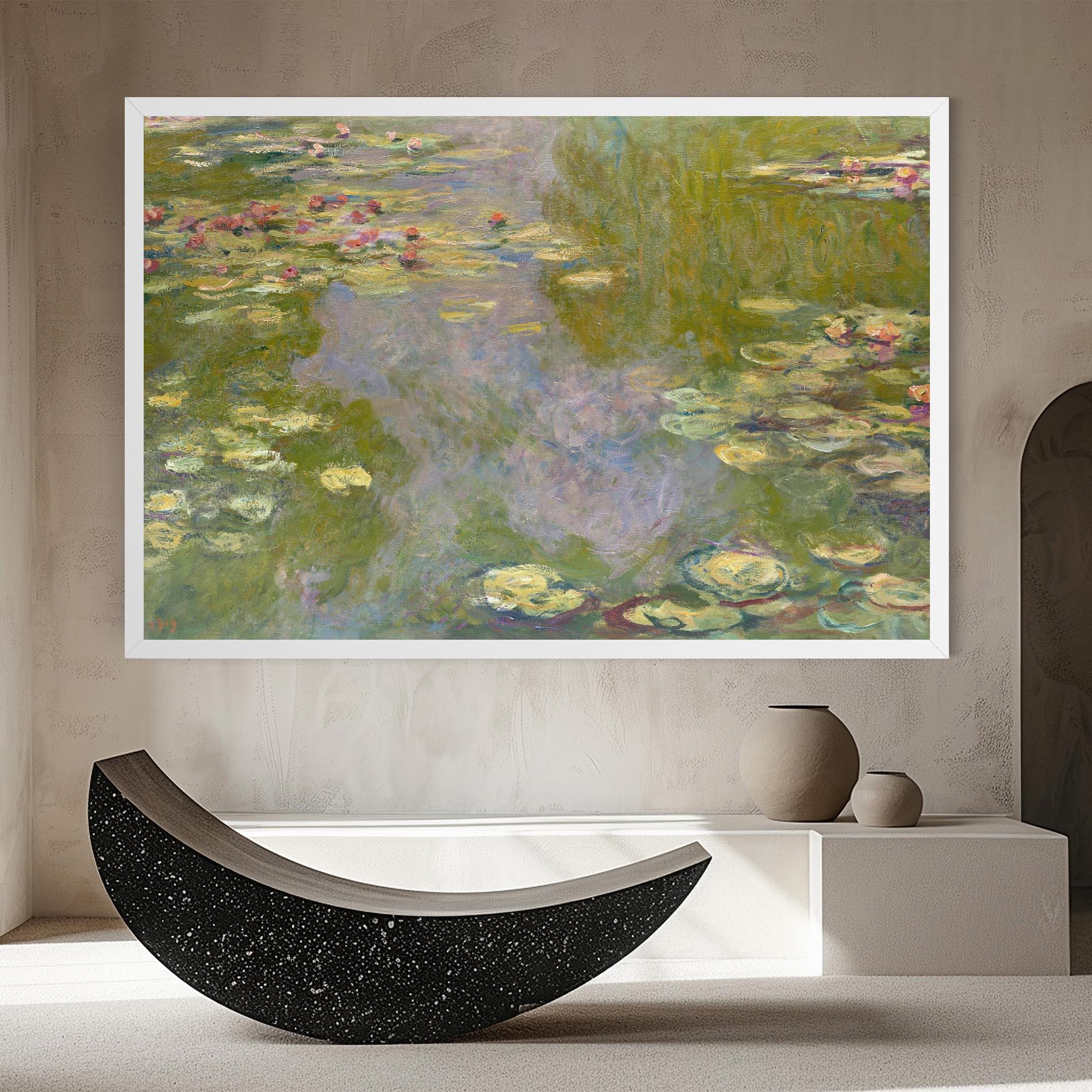 Leinwandbild Water Lilies Monet mockup 8