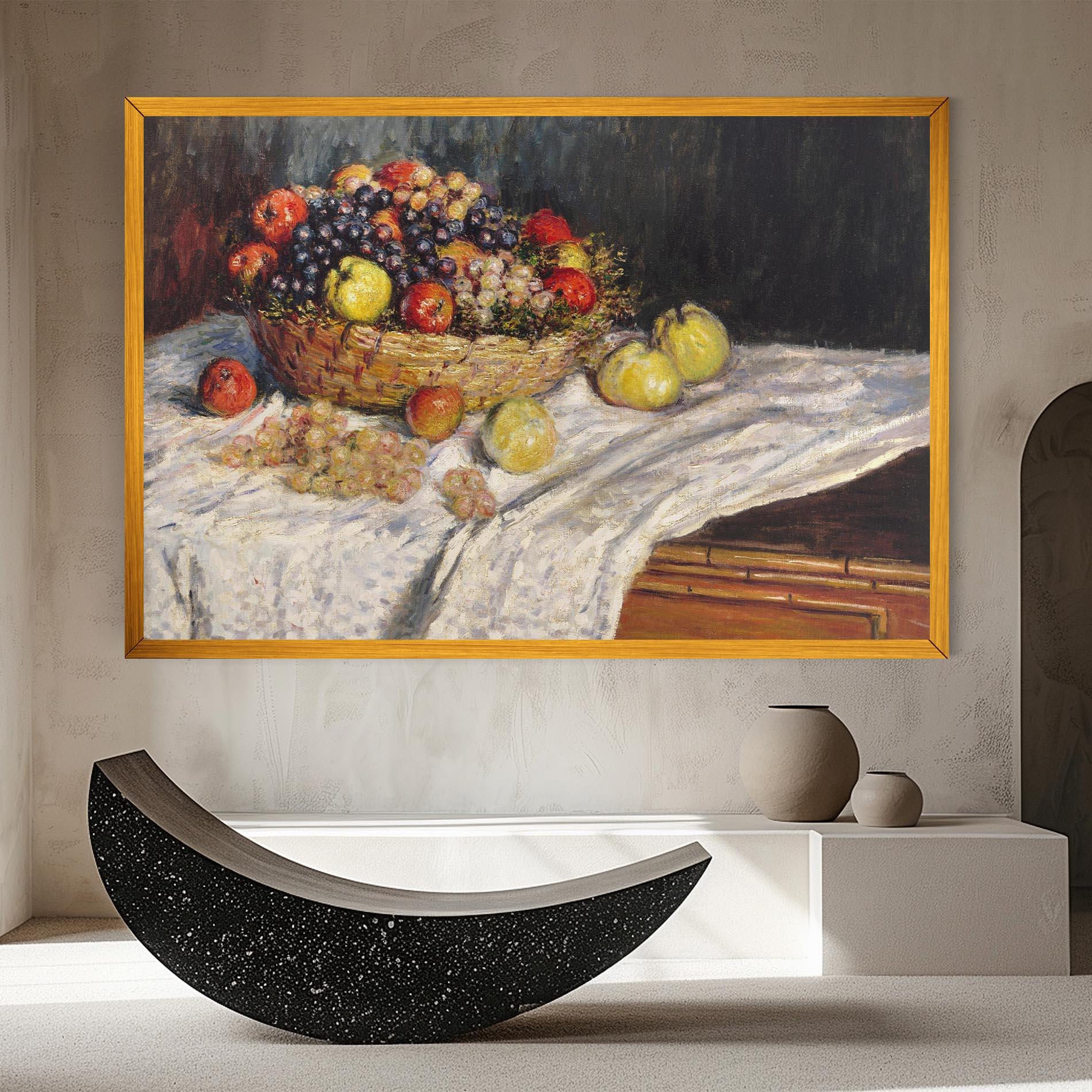 Leinwandbild Apples And Grapes mockup 8