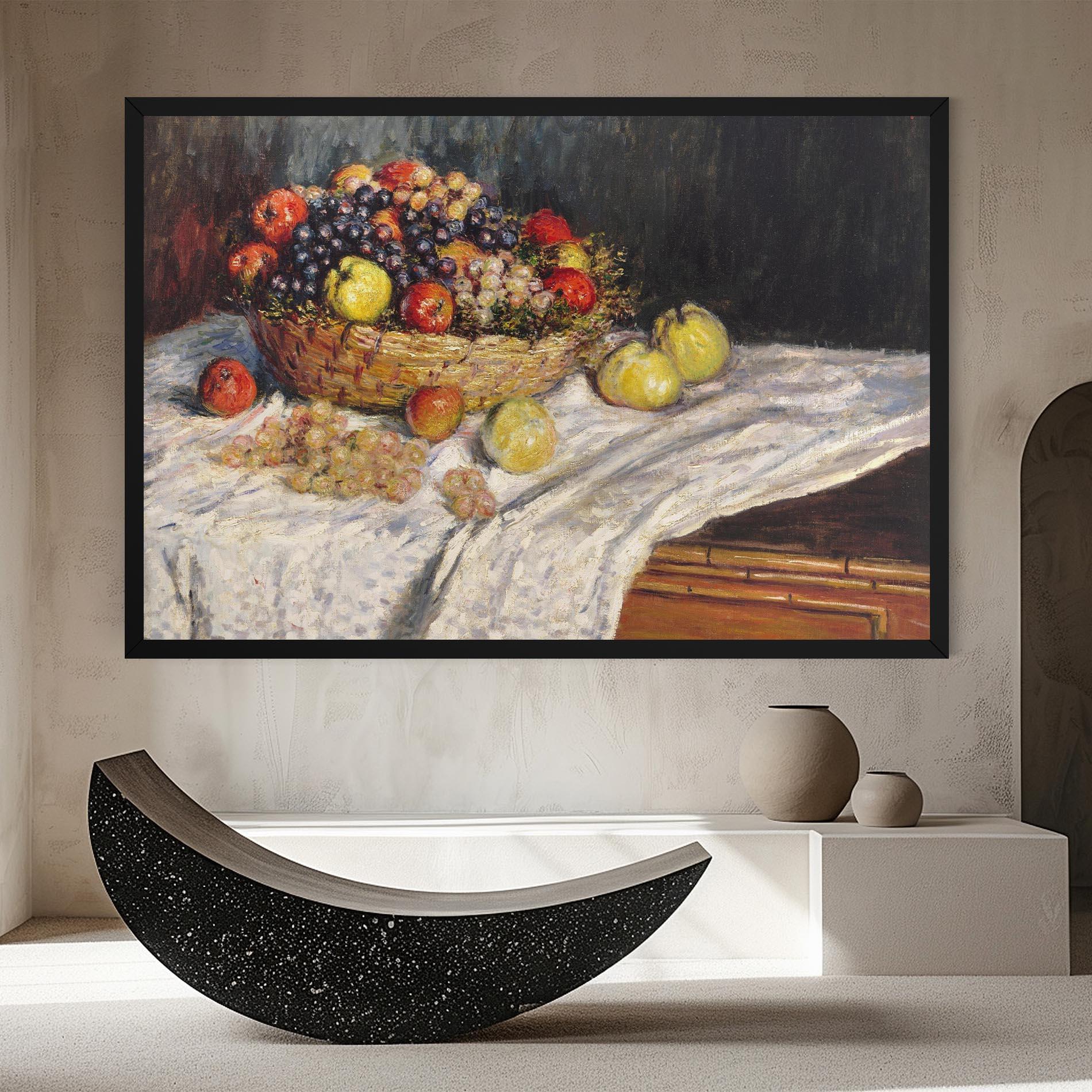 Leinwandbild Apples And Grapes mockup 8