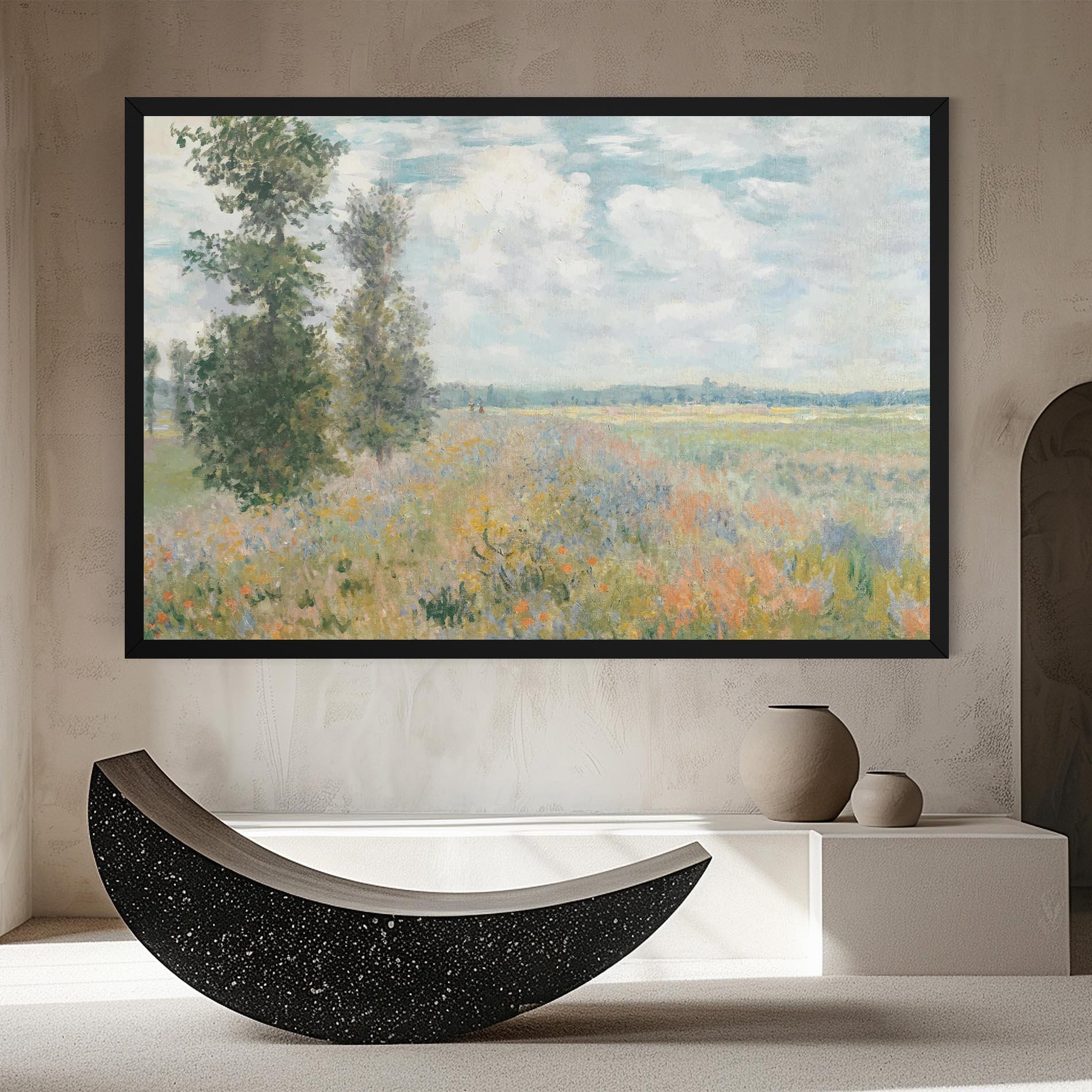 Leinwandbild Monet's Landscape Background mockup 8