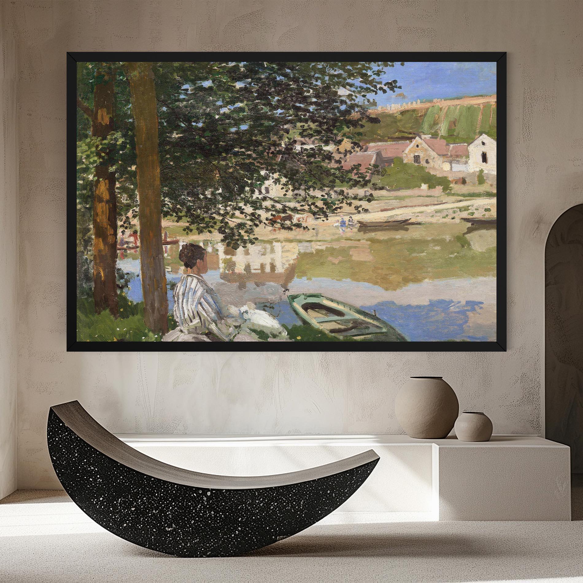 Leinwandbild On The Bank Of The Seine mockup 8