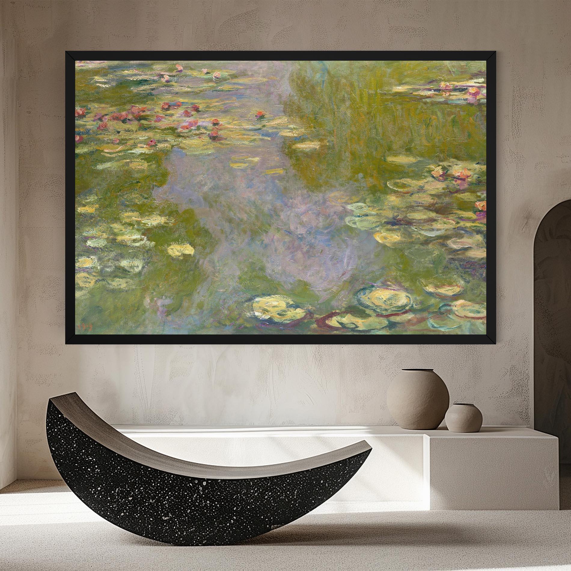 Leinwandbild Water Lilies Monet mockup 8