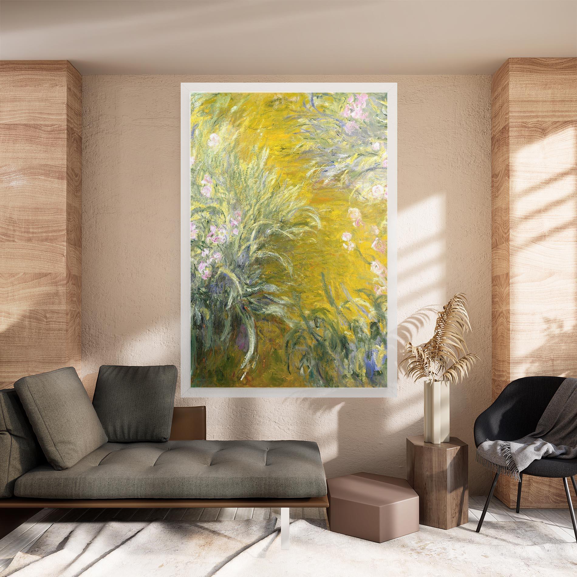 Leinwandbild Path Through The Irises mockup 8