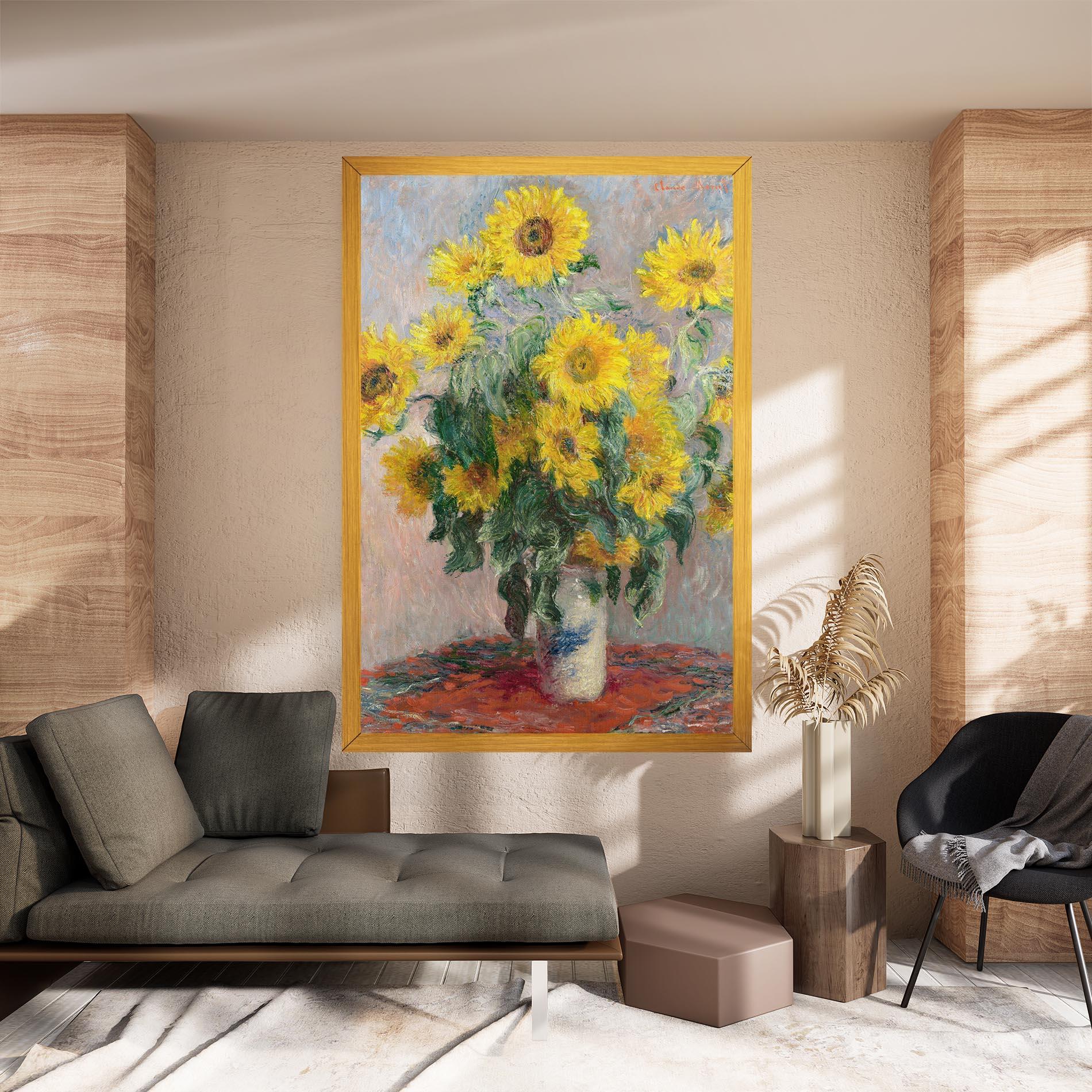 Leinwandbild Bouquet Of Sunflowers 1881 mockup 8
