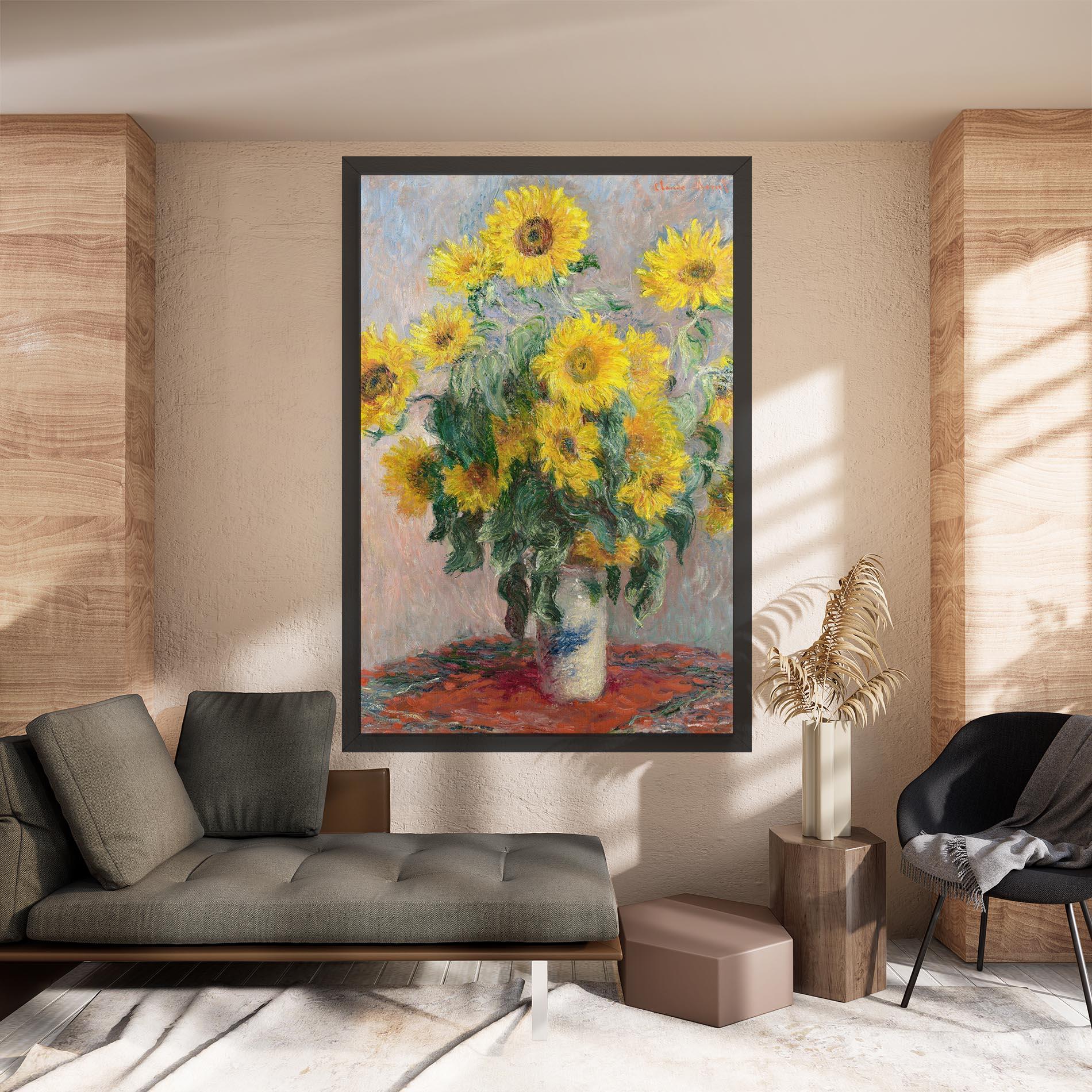 Leinwandbild Bouquet Of Sunflowers 1881 mockup 8