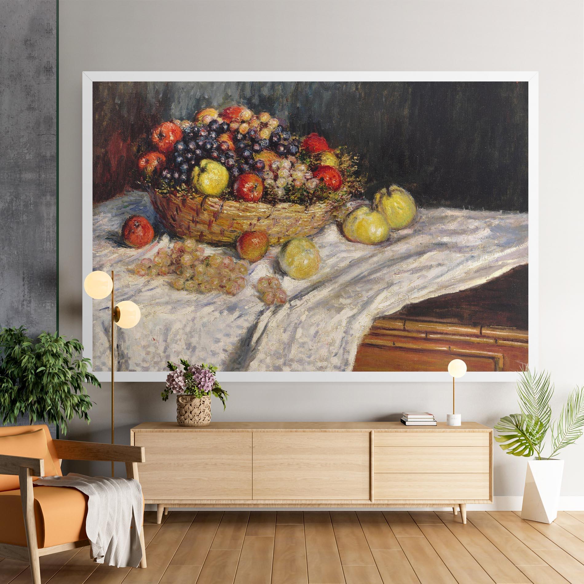 Leinwandbild Apples And Grapes mockup 9