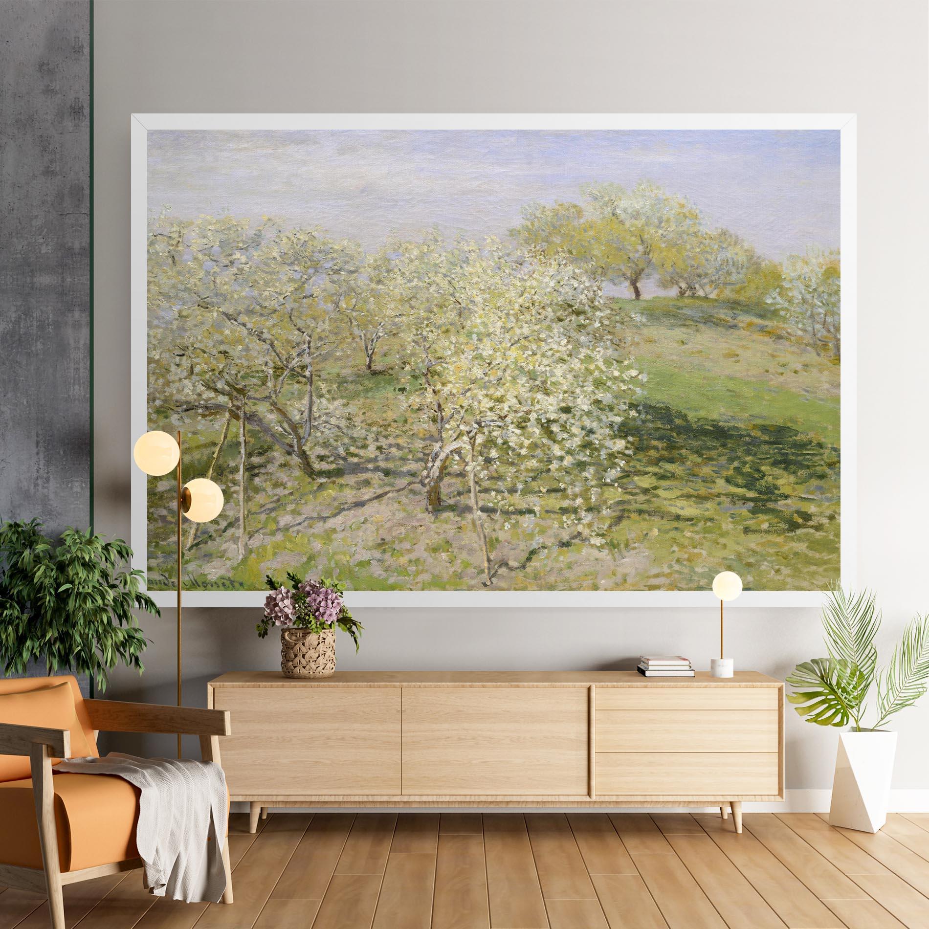Leinwandbild Fruit Trees In Bloom mockup 9