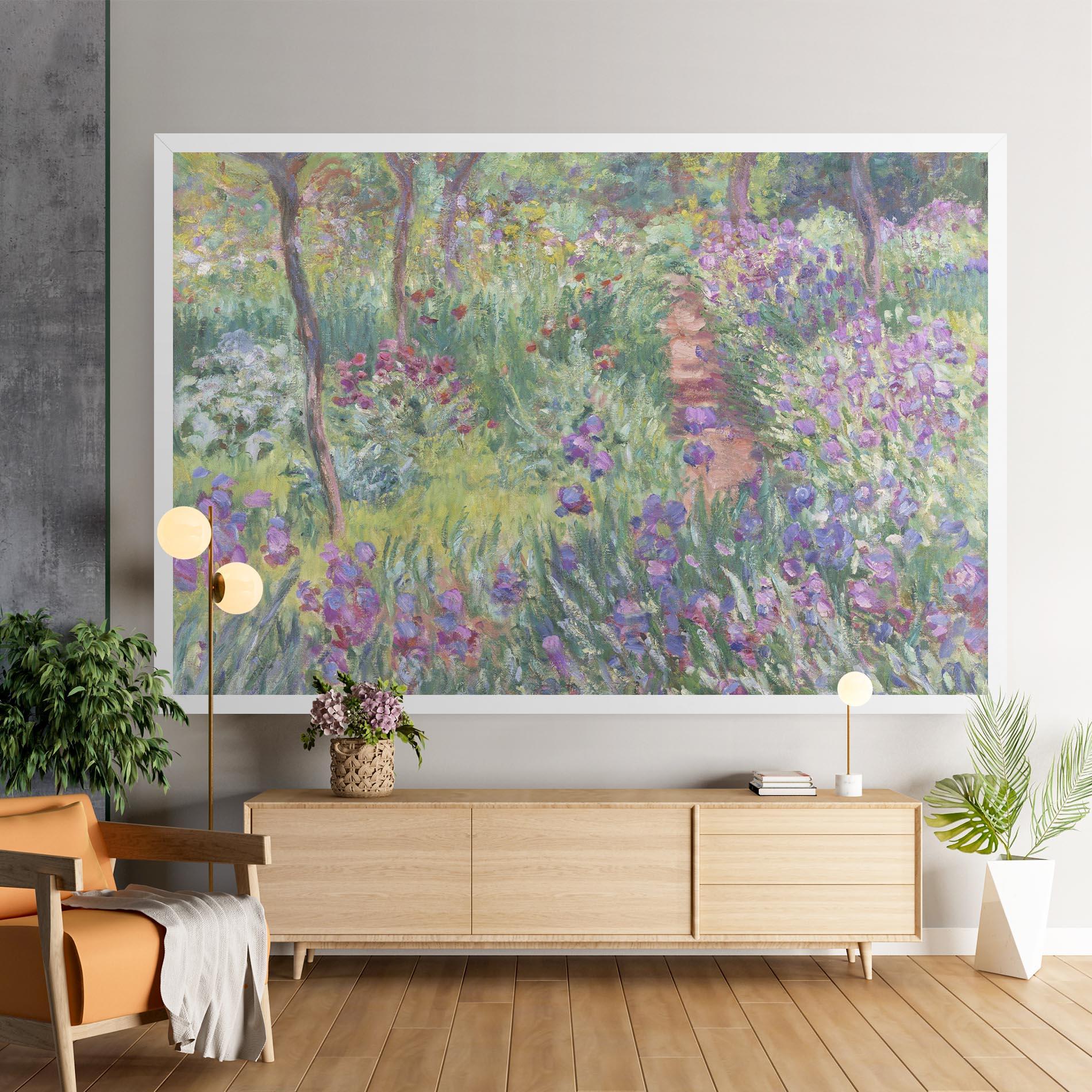 Leinwandbild Garden In Giverny Monet mockup 9