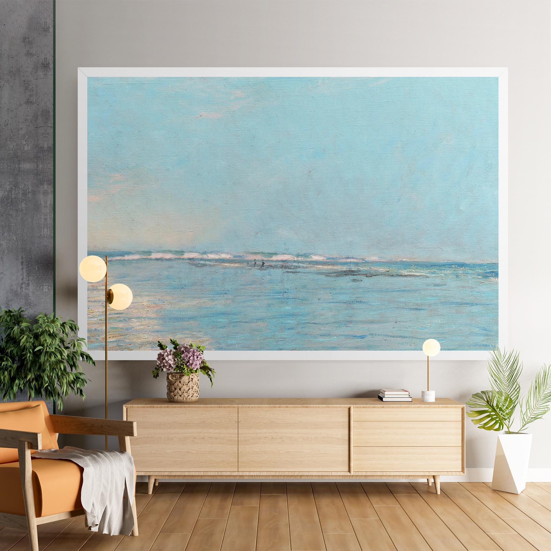 Leinwandbild Monet's Beach mockup 9