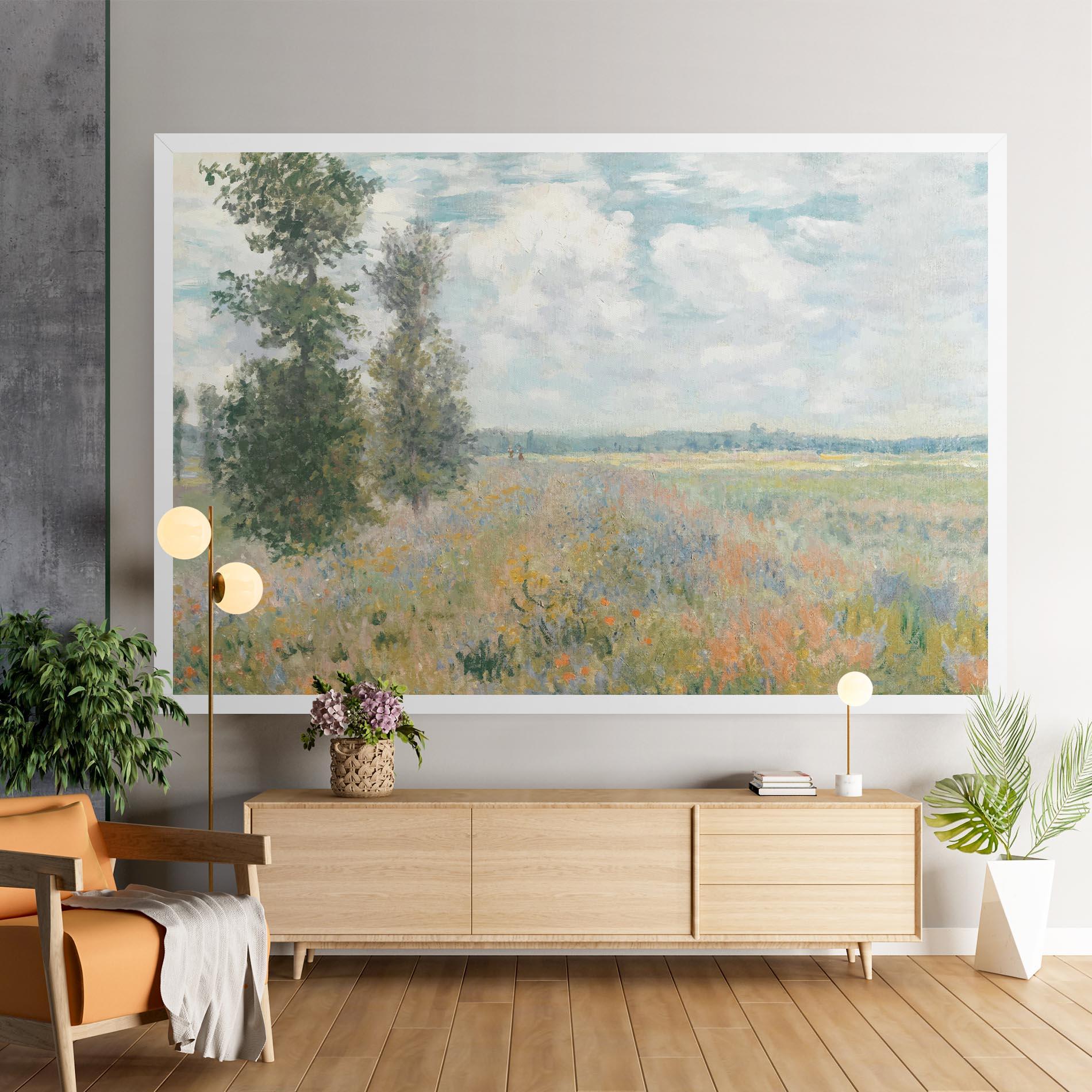 Leinwandbild Monet's Landscape Background mockup 9