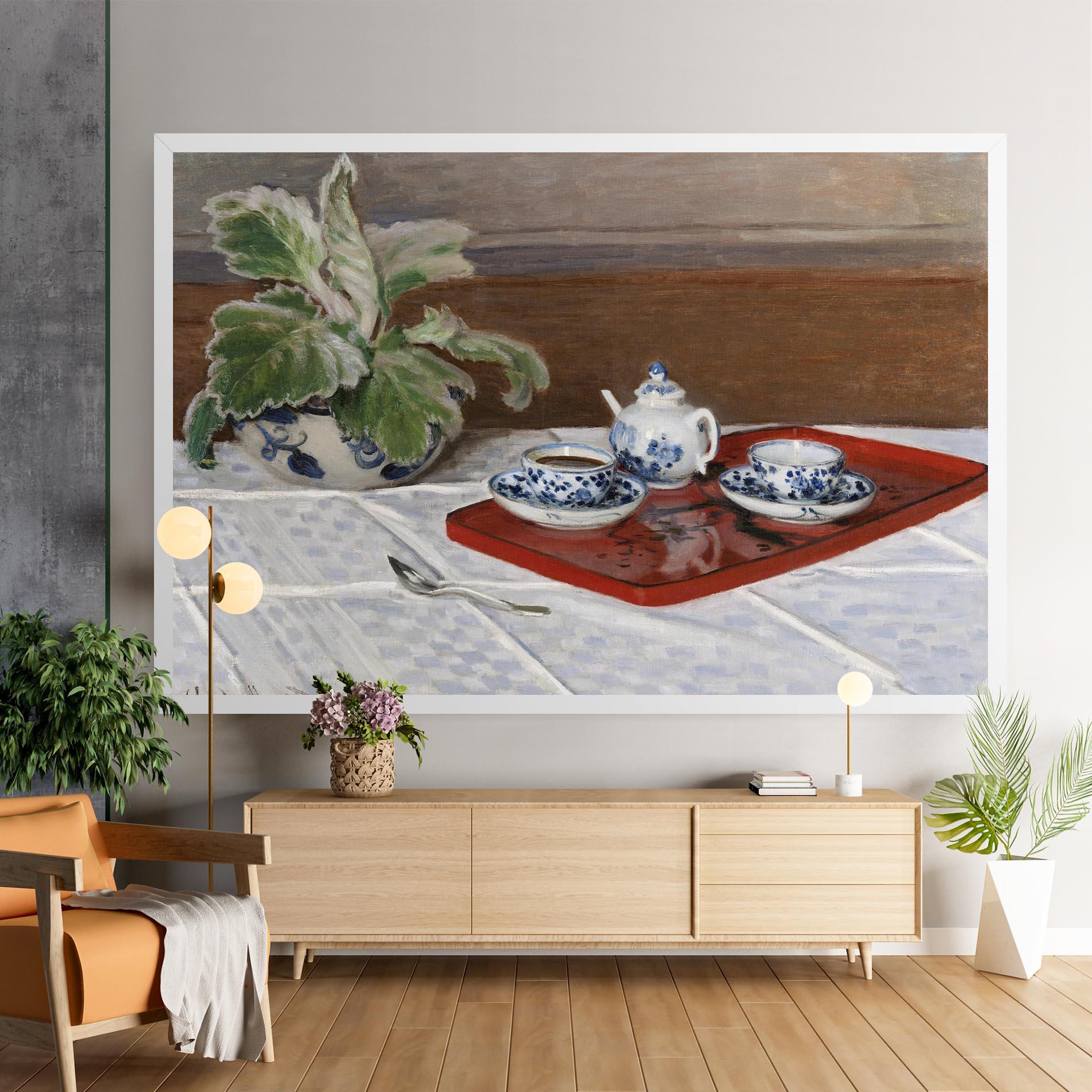 Leinwandbild Tea Service mockup 9