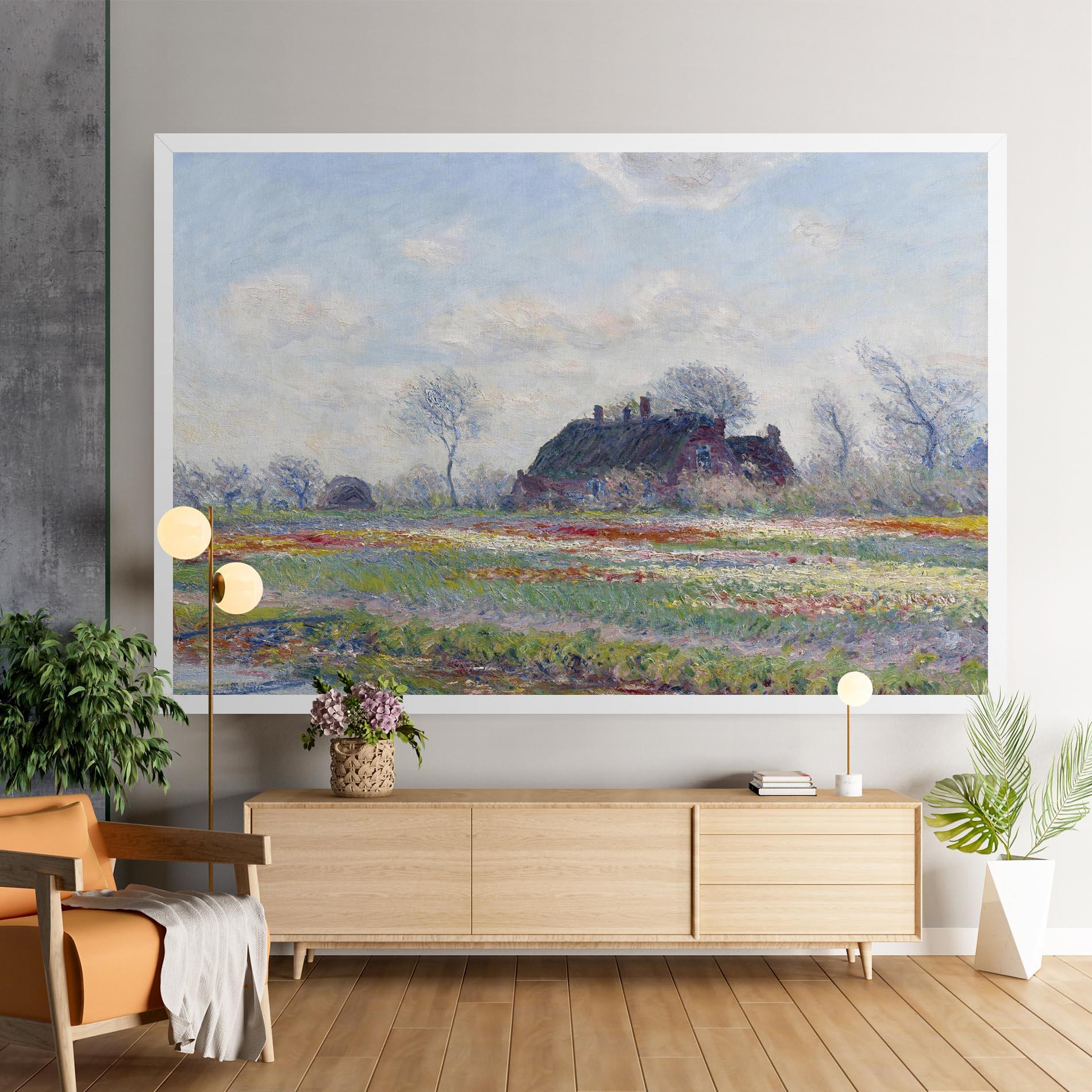 Leinwandbild Tulip Fields At Sassenheim mockup 9