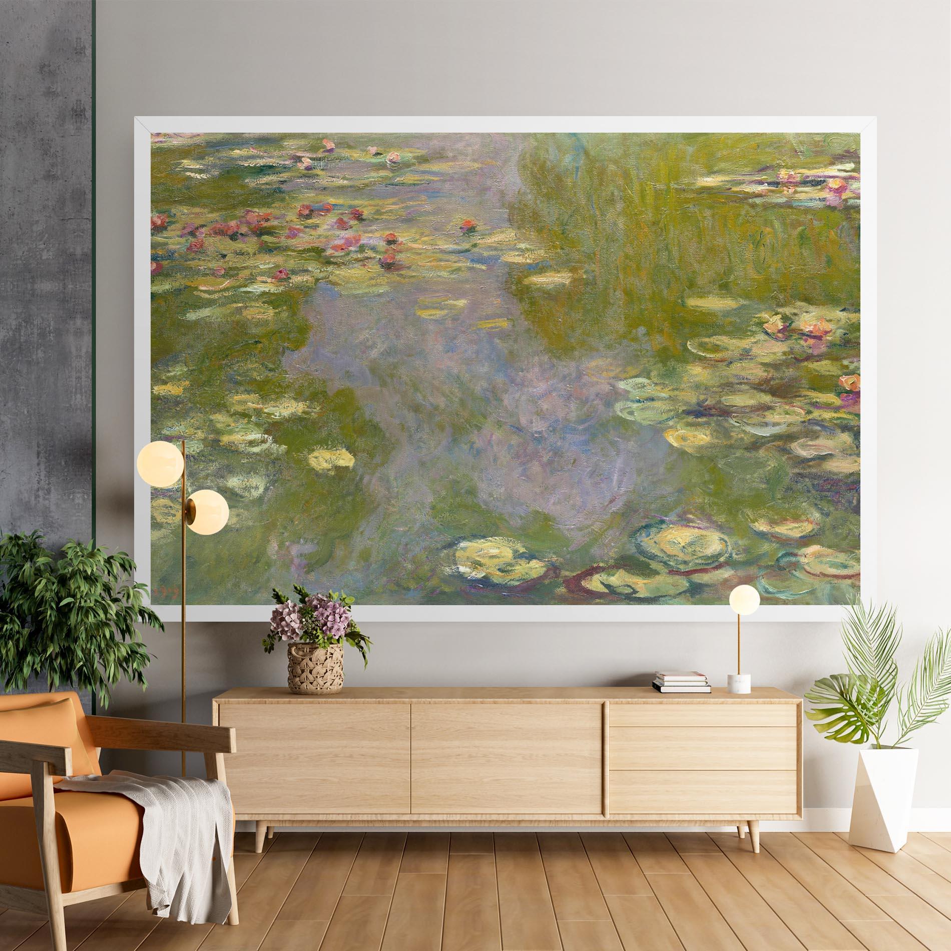 Leinwandbild Water Lilies Monet mockup 9