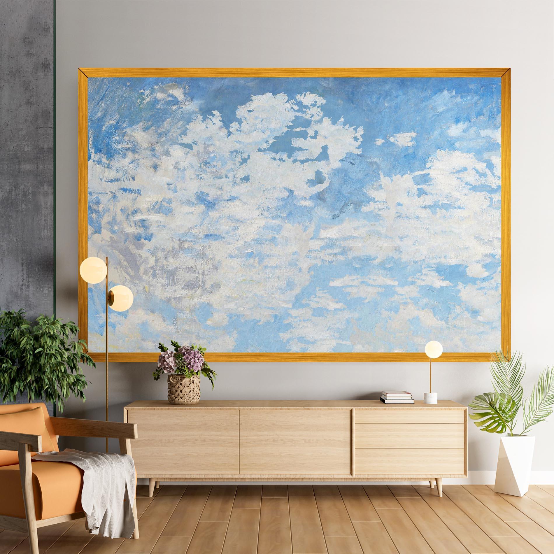 Leinwandbild Clouds Monet mockup 9