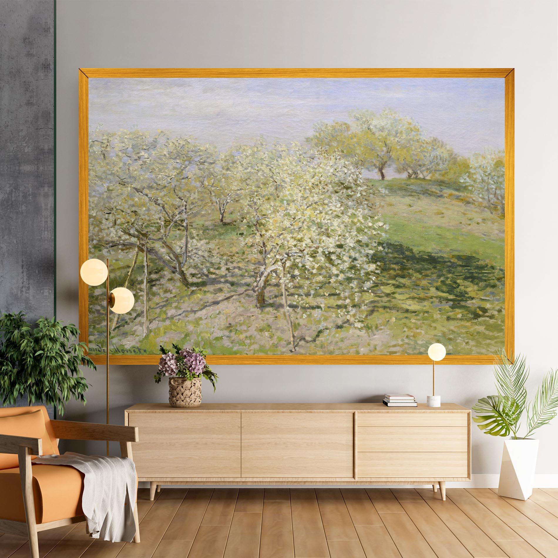 Leinwandbild Fruit Trees In Bloom mockup 9